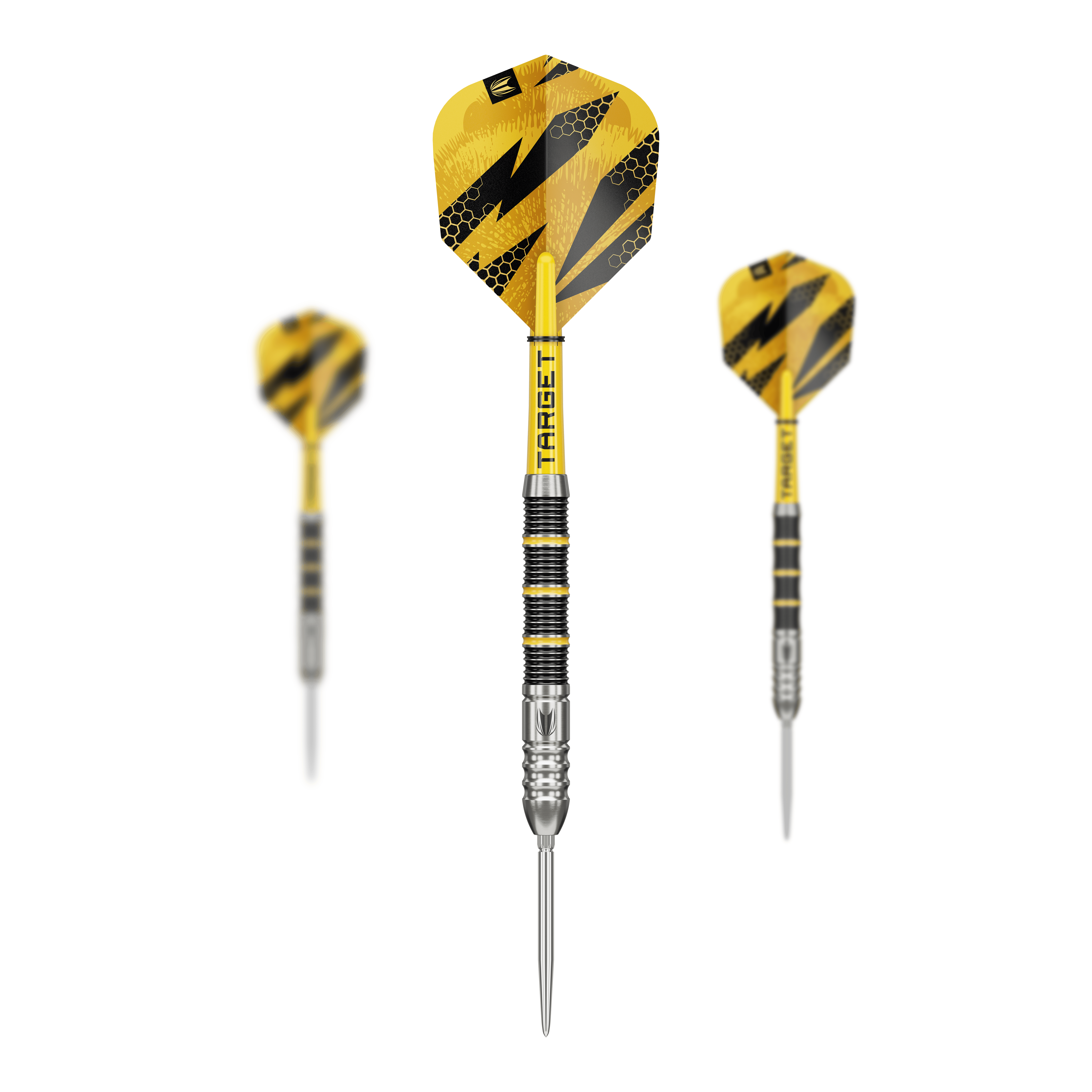 Target Buzz 02 Swiss Points stalen dartpijlen Hier sind die Target Buzz 02 Swiss Points Steeldarts zu sehen. Das Produkt zeichnet sich durch hochwertige Verarbeitung aus.