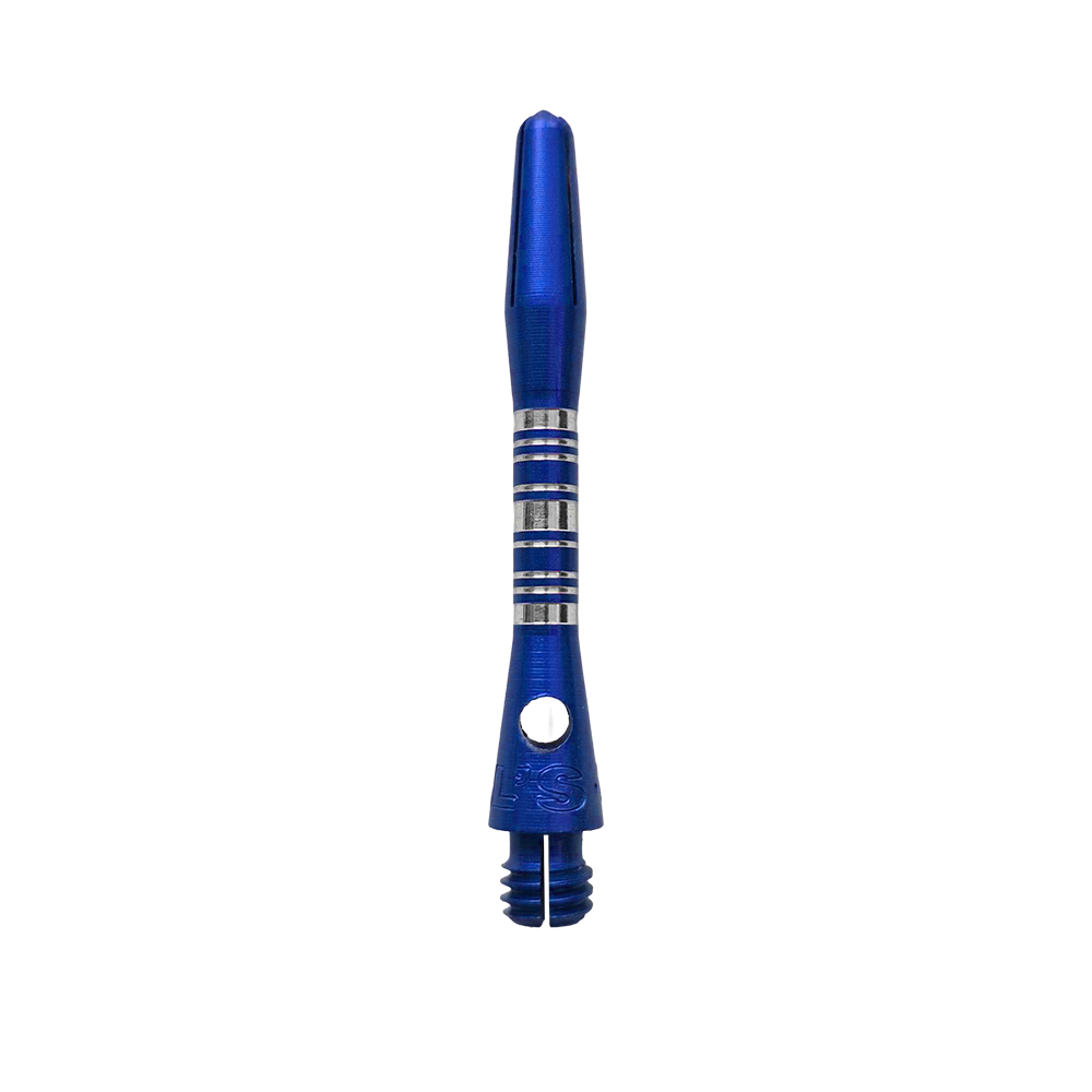 Bulls NL Supra aluminium shafts - blauw - 34 mm Bulls NL Supra Aluminium Shafts in Blau und 34 mm Länge werden dargestellt. Diese Dartschäfte sind besonders robust und für präzises Werfen geeignet.