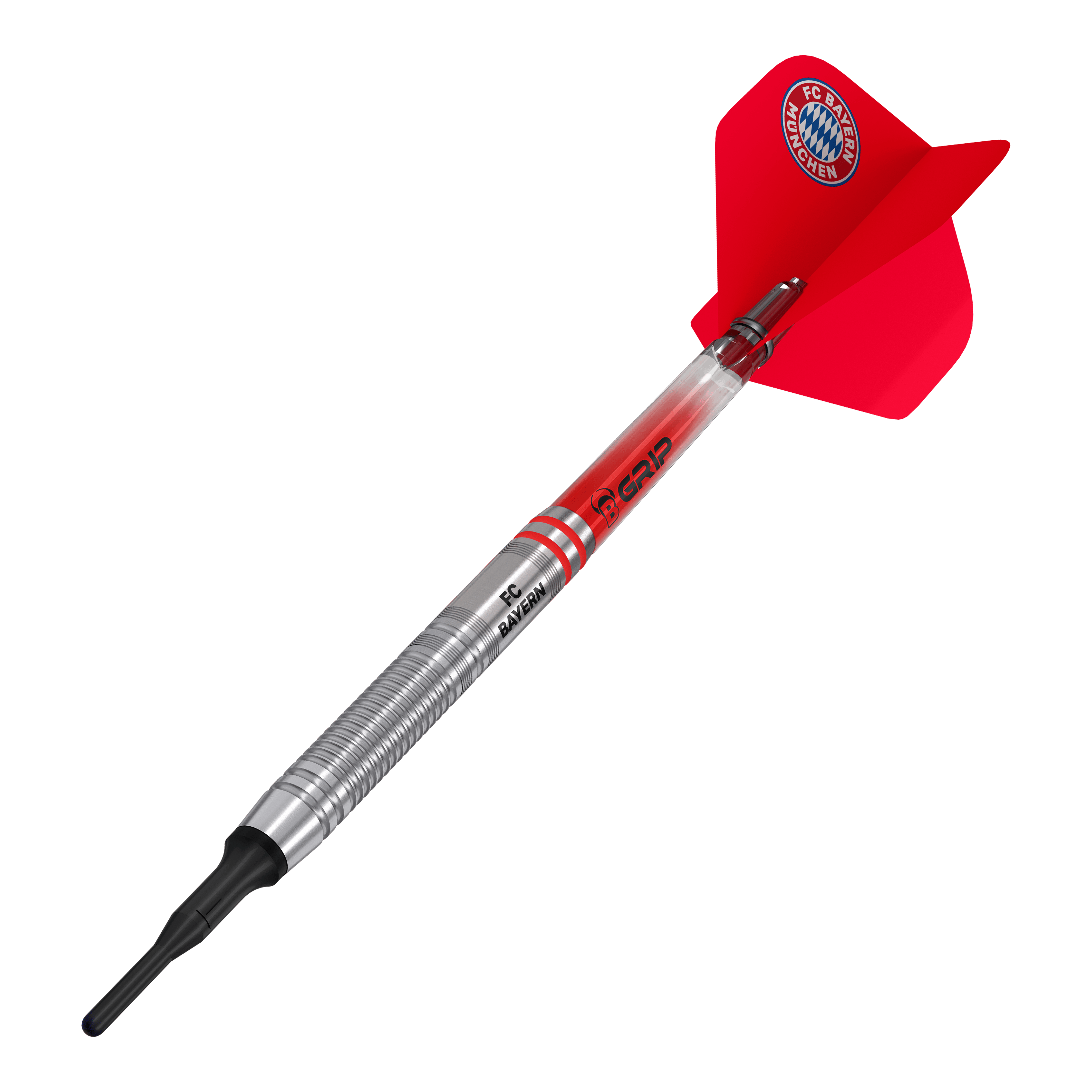 Beazd FC Bayern München Tungsten Zachte Darts - 18g Gezeigt werden die Bulls FC Bayern München Tungsten Softdarts - 18g. Diese Darts sind ideal für Softdart-Liebhaber und FC Bayern Fans.