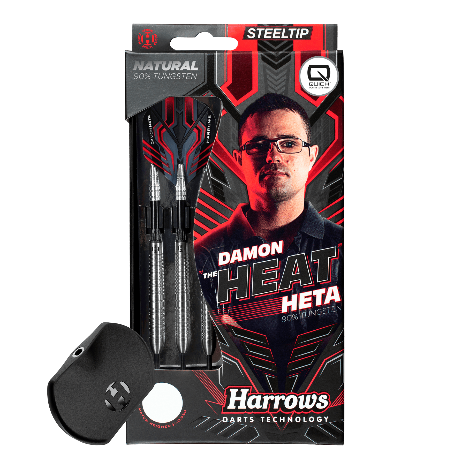 Harrows Damon Heta Natural Quick Point - 23 g Abgebildet ist der Harrows Damon Heta Natural Quick Point Steeldart. Dieser Dart zeichnet sich durch seine Qualität und Langlebigkeit aus.