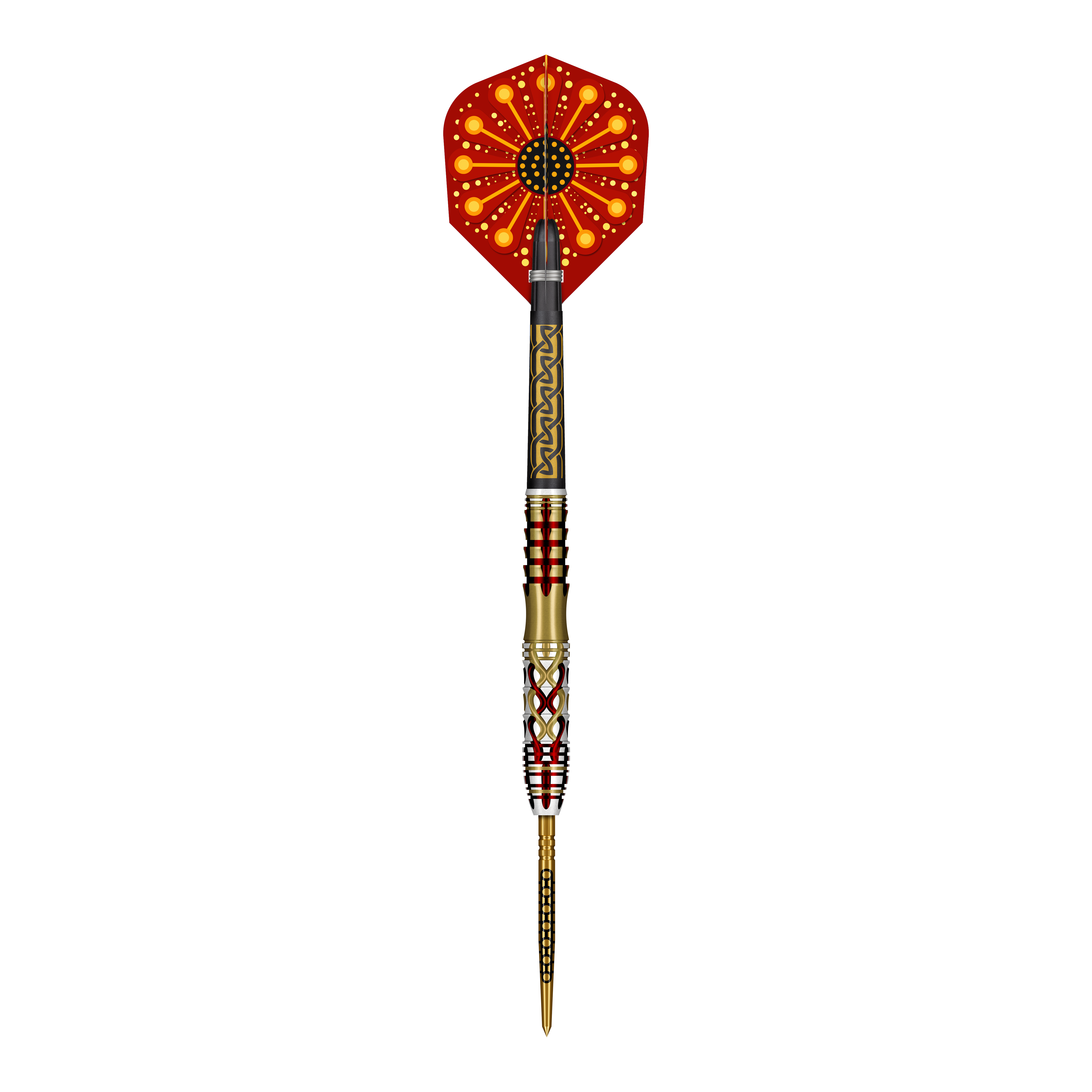 Shot Goths Alaric Turbo Point stalen dartpijlen - 23 g Abgebildet ist ein Set der Shot Goths Alaric Turbo Point Steeldarts mit 23g Gewicht. Die Steeldarts werden für professionelle Dartspieler empfohlen.