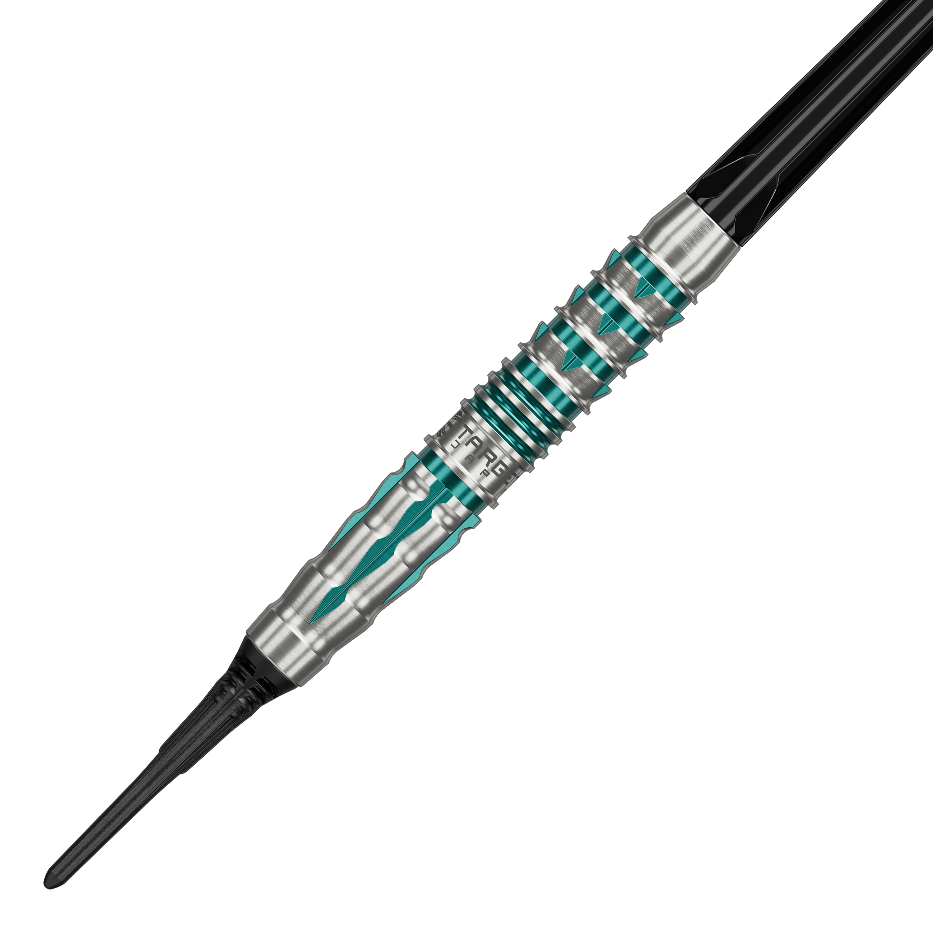 Target Black Marque Pierce Soft Darts - 18,5 g Die Abbildung präsentiert die Target Black Marque Pierce Softdarts mit einem Gewicht von 18,5g. Diese Softdarts bieten hohe Qualität und Präzision beim Wurf.