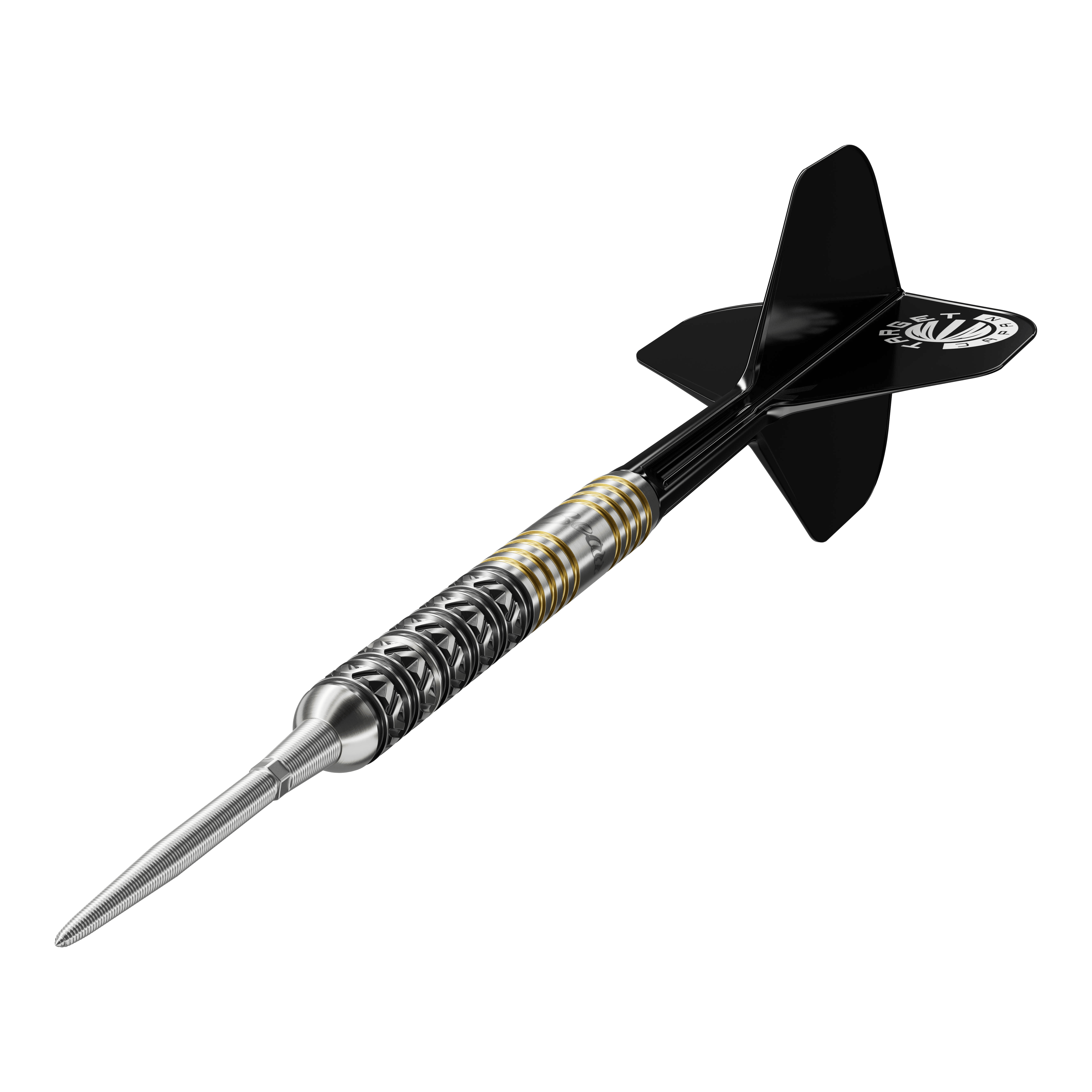 Hier sieht man die Target Japan Beau Greaves Japan Edition Swiss Point Steeldarts. Die Darts haben ein elegantes Design und sind hochwertig verarbeitet.