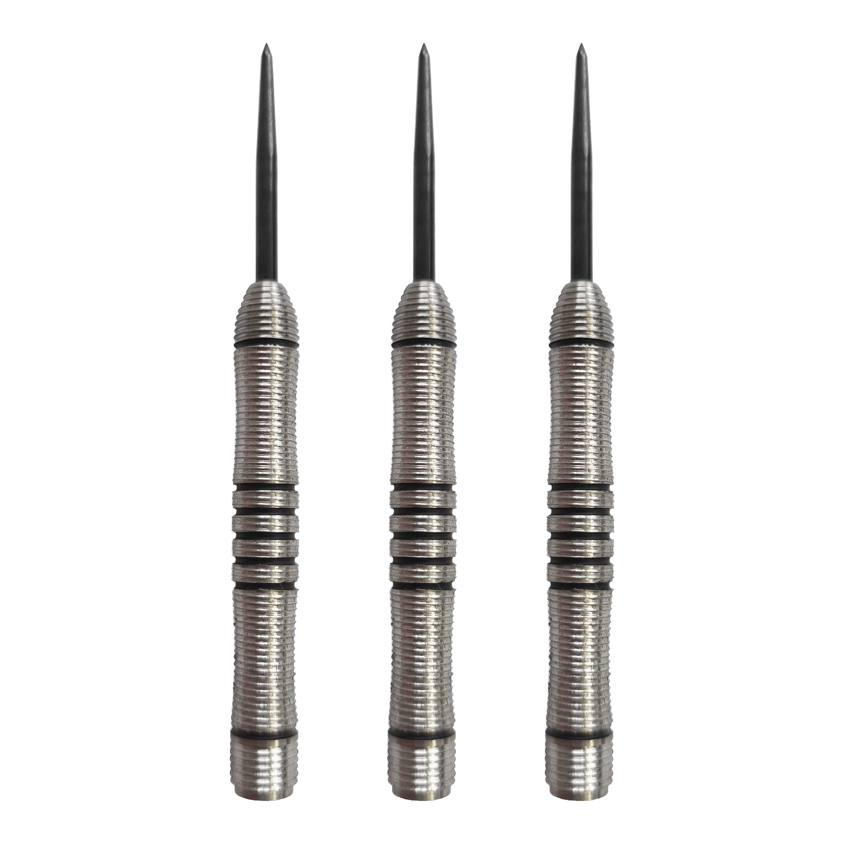 McDart Black Ring Steeldart Barrels - 24g Zu sehen ist ein Set der McDart Black Ring Steeldart-Barrels mit 24g. Das Set besteht aus mehreren gleichartigen Dart-Barrels.