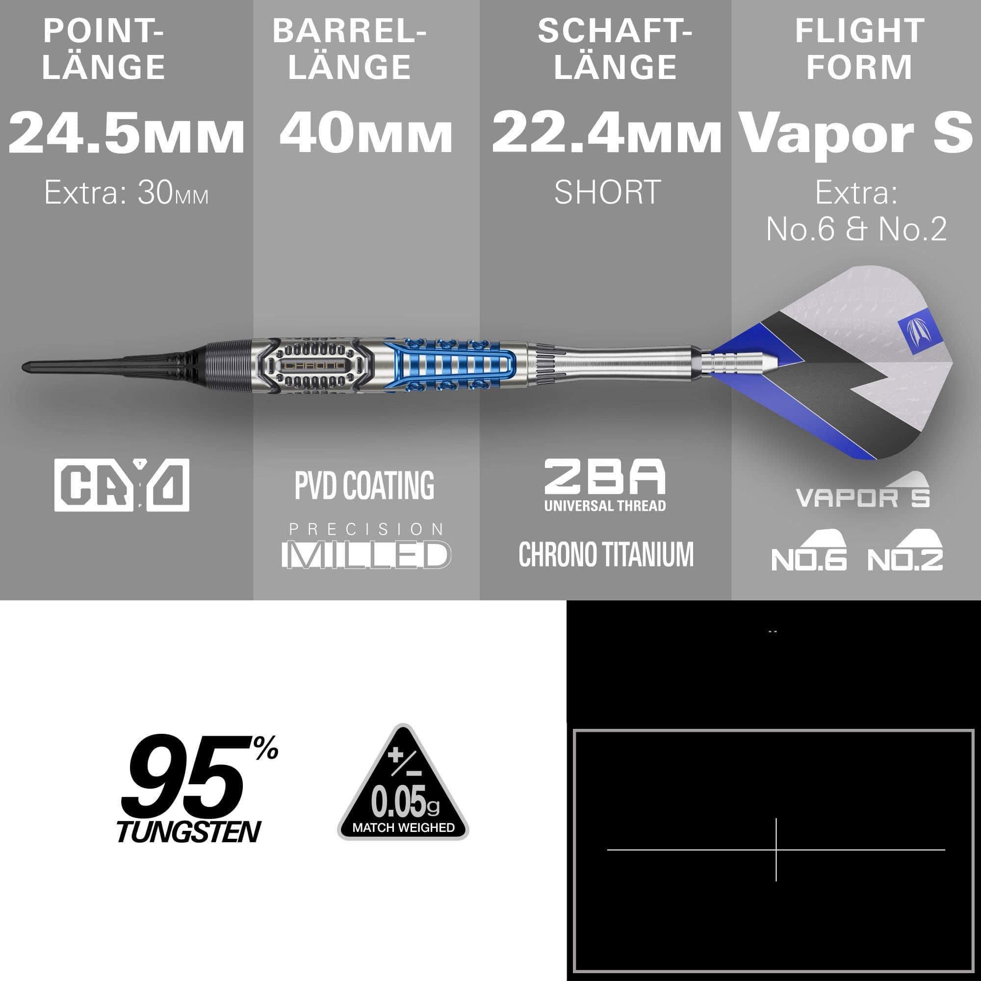 Target Phil Taylor Power X Chrono softdarts Target Phil Taylor Power X Chrono softdarts