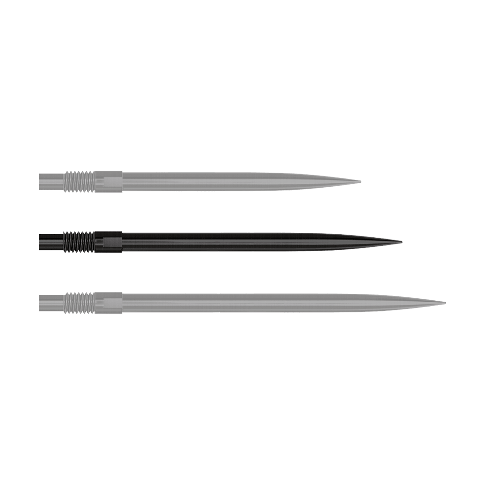 Harrows Quick Point dartpunten - Zwart Das Bild zeigt die Datei 'QP24049_Harrows_QuickPoint_Dartspitzen_Schwarz_35mm_1'. Es werden schwarze Dartspitzen dargestellt.