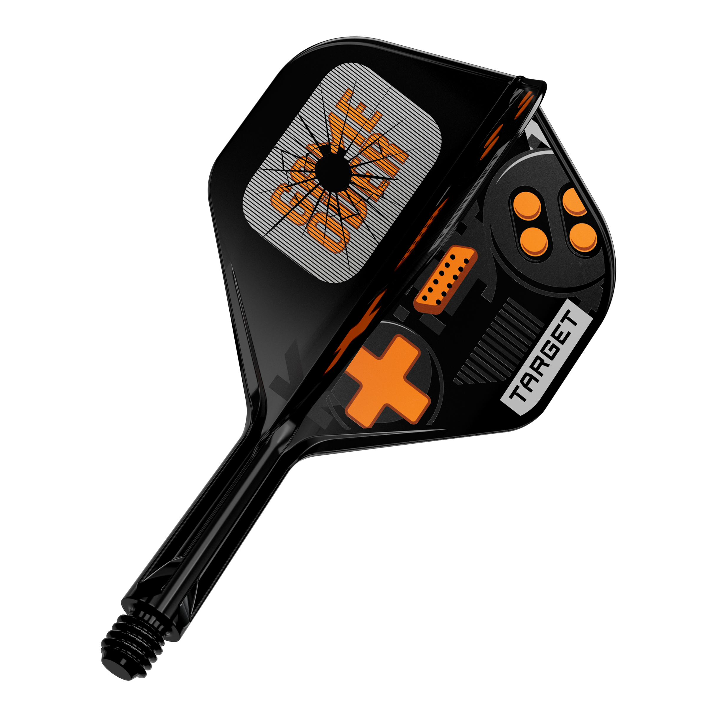 Target K-Flex Game Over No2 standaard flights Target K-Flex GameOver No2 Standard Flights, 19 mm werden abgebildet. Das Bild zeigt das Produkt von vorne.
