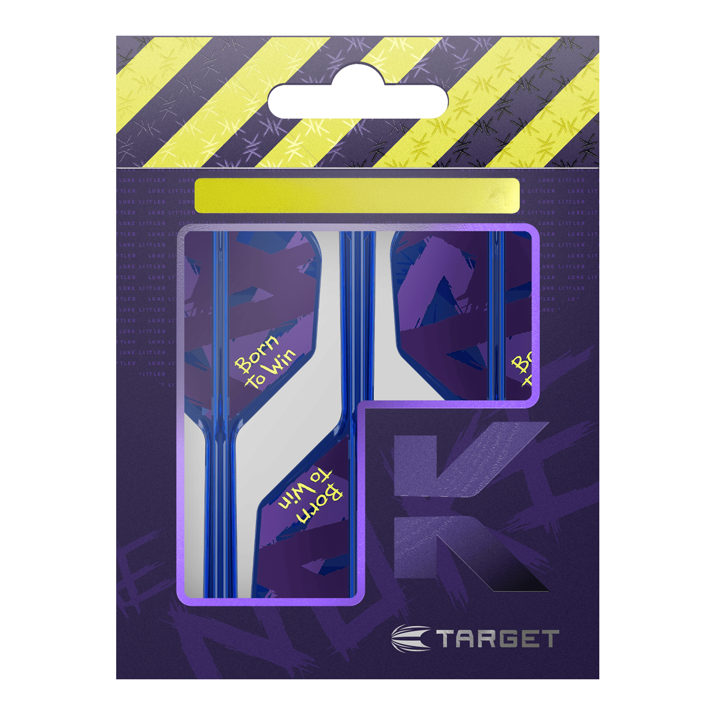 Target K-Flex Luke Littler Born To Win Wereldkampioen No6 Flights Hier sehen Sie die Target K-Flex Luke Littler Born To Win World Champion No6 Flights. Es handelt sich um spezielle Dart-Flights für Profis.
