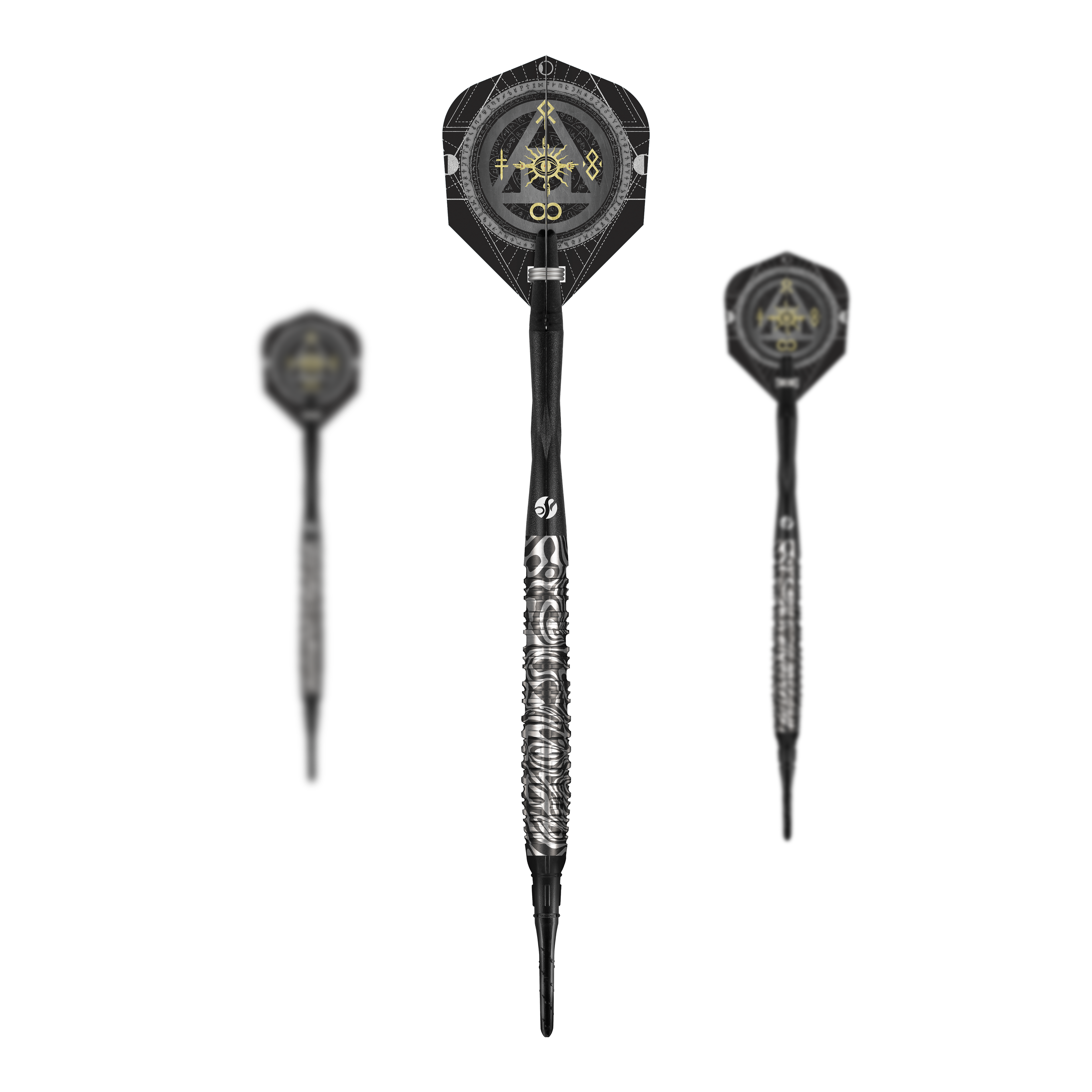 Shot Alchemy Runstel Soft Darts - 20 g Abgebildet ist das Set der Shot Alchemy Runstel Softdarts mit 20 Gramm. Die Darts sind als Set zusammengefasst zu erkennen.