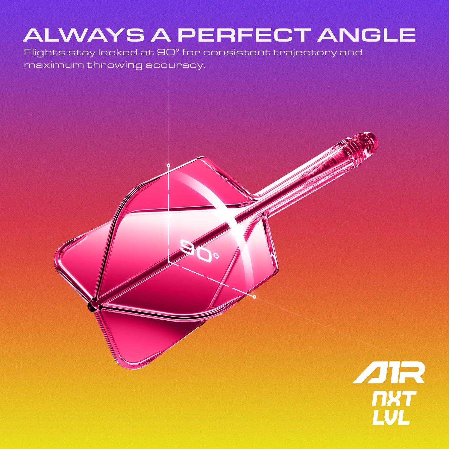 GOAT A1R No6 Flight Shaft System - Neonroze Das Produkt ist das GOAT A1R No6 Flight-Shaft-System in Neon Pink. Es eignet sich für den Einsatz an Dartpfeilen.