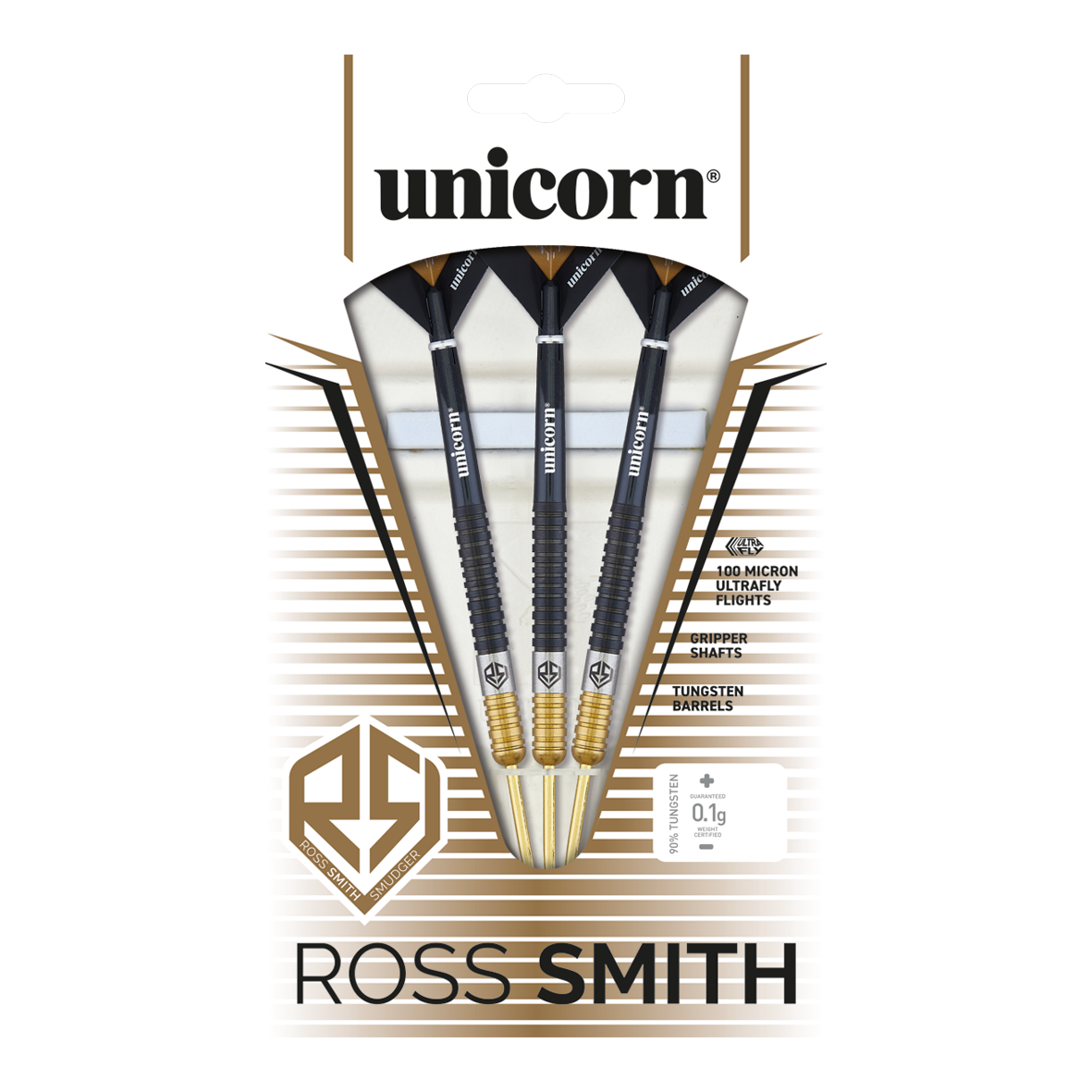 Unicorn Ross Smith tweekleurige stalen darts