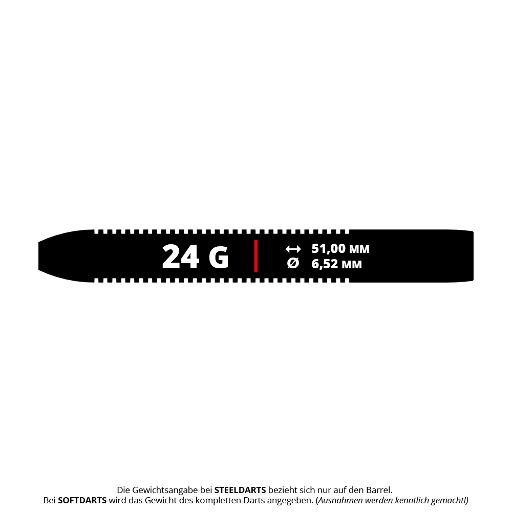 Bulls NL Karel Sedlacek E2 steel darts - 24g Hier sind die Bulls NL Karel Sedlacek E2 Steeldarts mit 24 Gramm abgebildet. Die Darts sind speziell für präzises Werfen konzipiert.