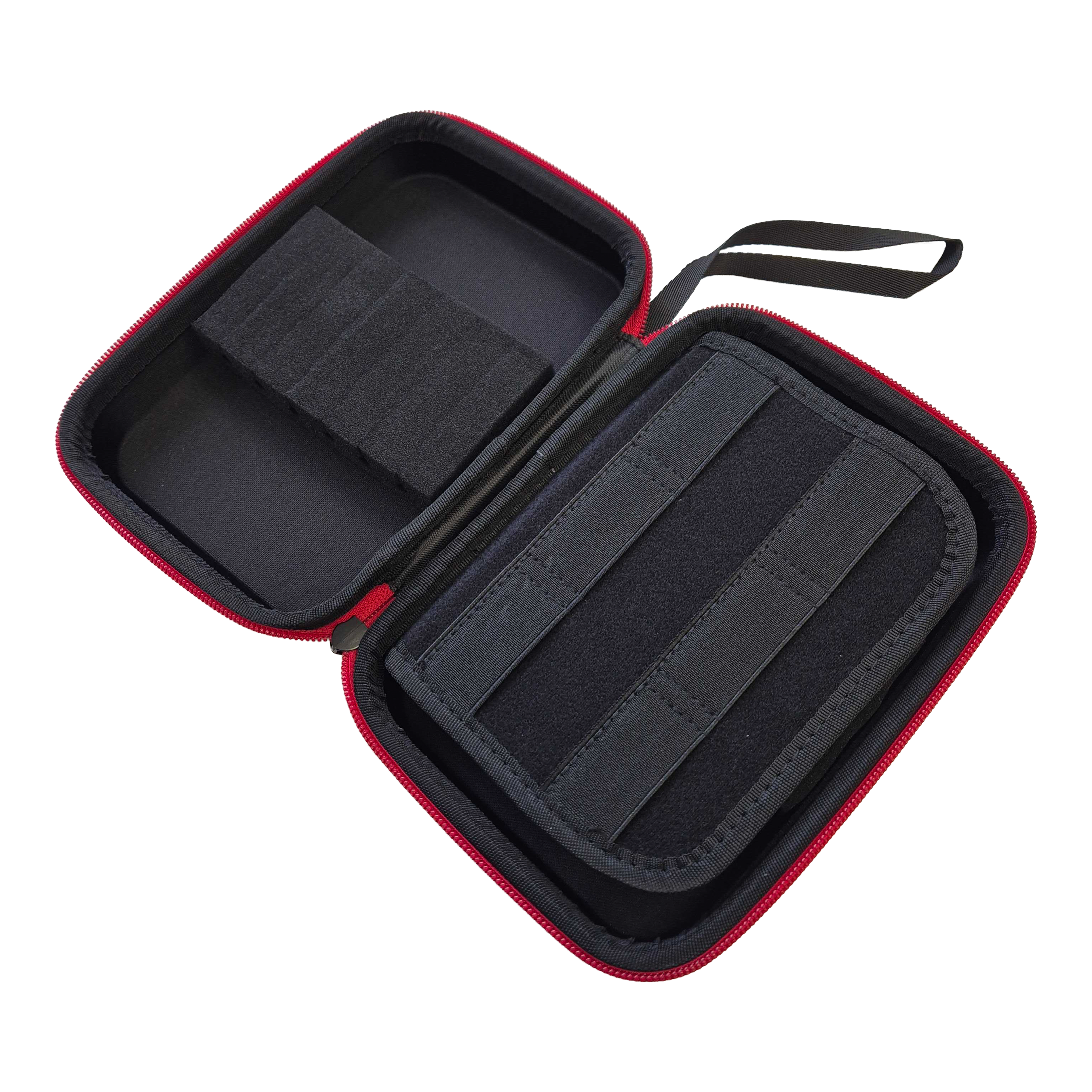 Hier sieht man das Electric Callboy Tanzneid Dartcase. Das Produkt schützt und organisiert Dartutensilien.