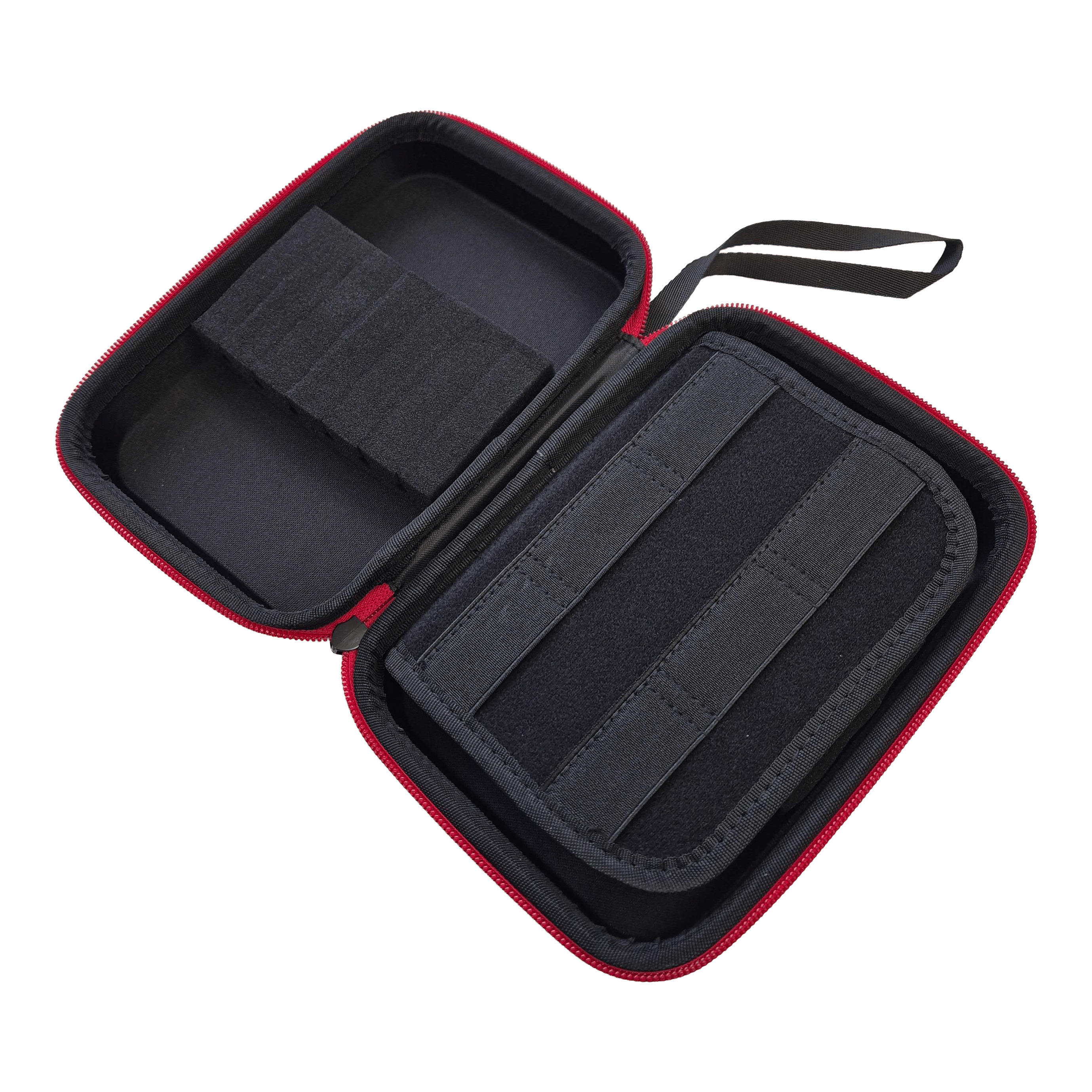 Elektrische Callboy Dans Jaloezie Dartkoffer Hier sieht man das Electric Callboy Tanzneid Dartcase. Das Produkt schützt und organisiert Dartutensilien.