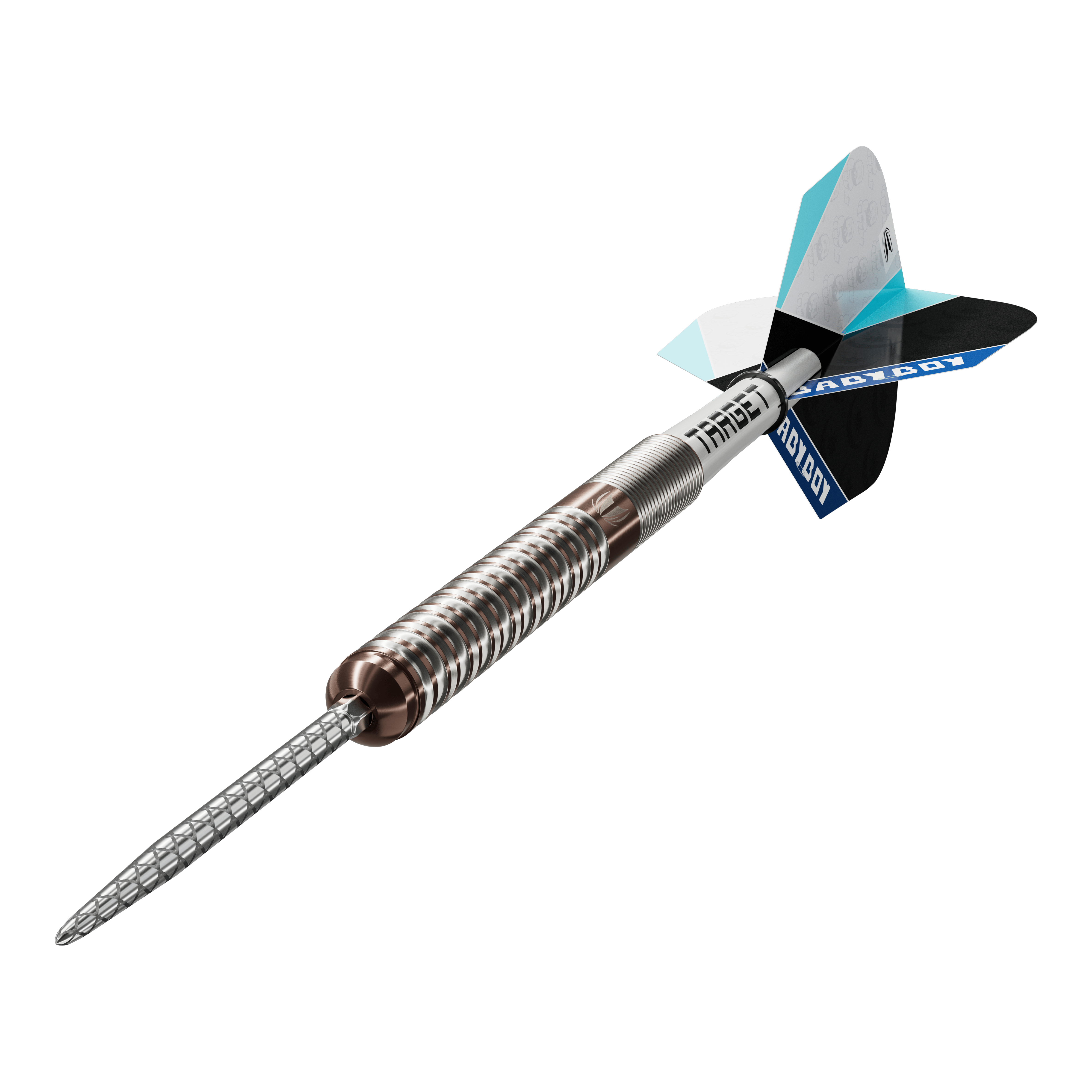 Target Adam Lipscombe Swiss Points stalen dartpijlen - 25 g Das Bild zeigt die Target Adam Lipscombe Swiss Points Steeldarts. Sie sind für Präzision und Haltbarkeit bekannt.
