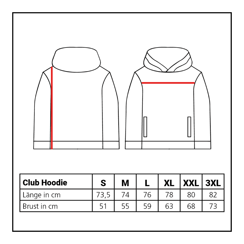 Lions Collection Club Hoodie Der Löwen Kollektion Club Hoodie ist auf diesem Bild abgebildet. Es handelt sich um einen gemütlichen Kapuzenpullover für den Alltag.