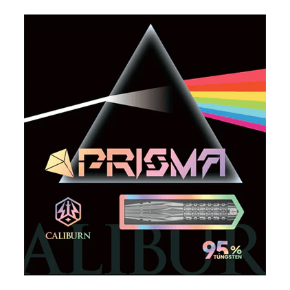 Caliburn Prisma P1 stalen dartpijlen - 19,5 g Caliburn Prisma Steeldarts mit einem Gewicht von 19,5g. Diese Steeldarts bieten optimale Kontrolle beim Werfen.
