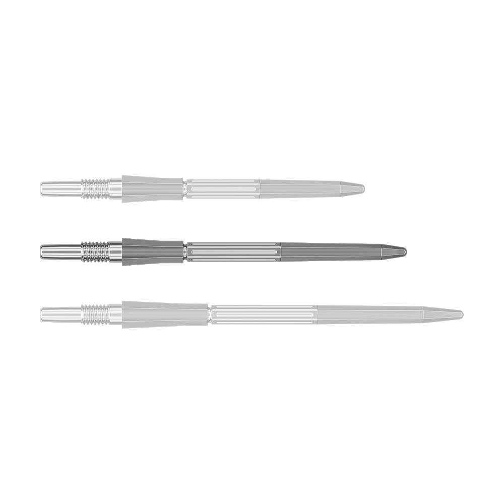 Target Elysian Archetype 43 Swiss Point stalen dartpijlpunten - zilver Dargestellt ist eine einzelne silberne Dartspitze mit einer Länge von 35mm. Sie gehört zum Swiss Point System.