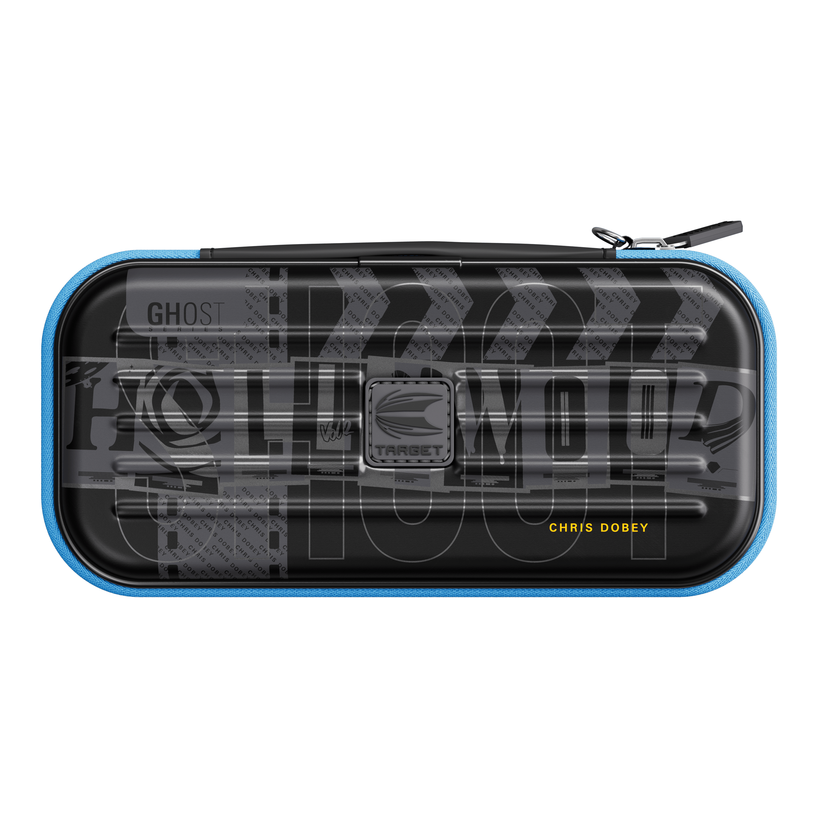 Takoma Ghost Series Chris Dobey dartkoffer Das Bild zeigt das Takoma Ghost Series Chris Dobey Dartcase. Dies ist ein Dartcase aus einer speziellen Kollektion.