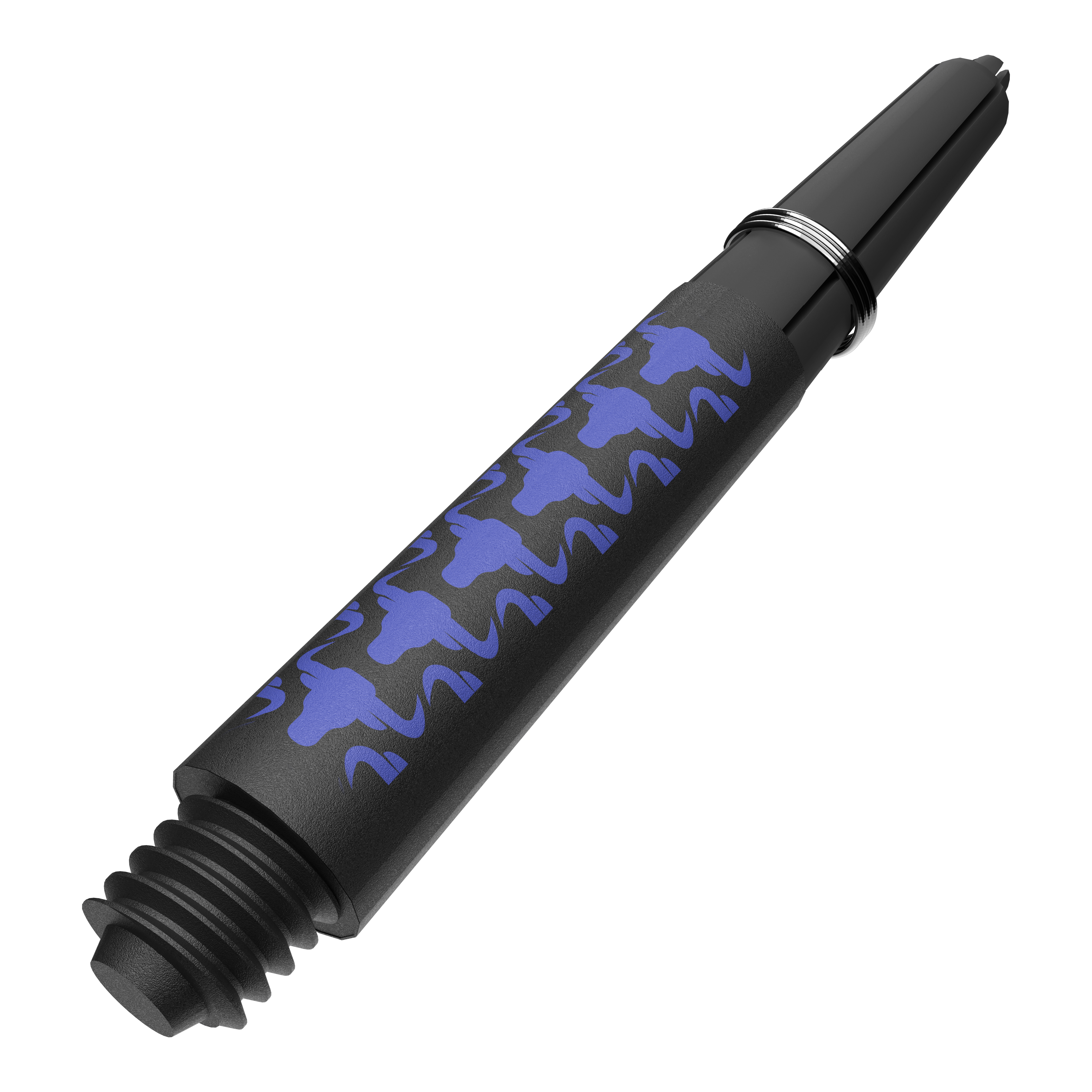 Bulls NL Capo Carbon shafts - Blauw Abgebildet ist ein weiteres Produktfoto von BullsNL Capo Carbon Shafts Blau Short 34mm. Gezeigt wird ein Satz mit kurzen blauen Dartschäften.