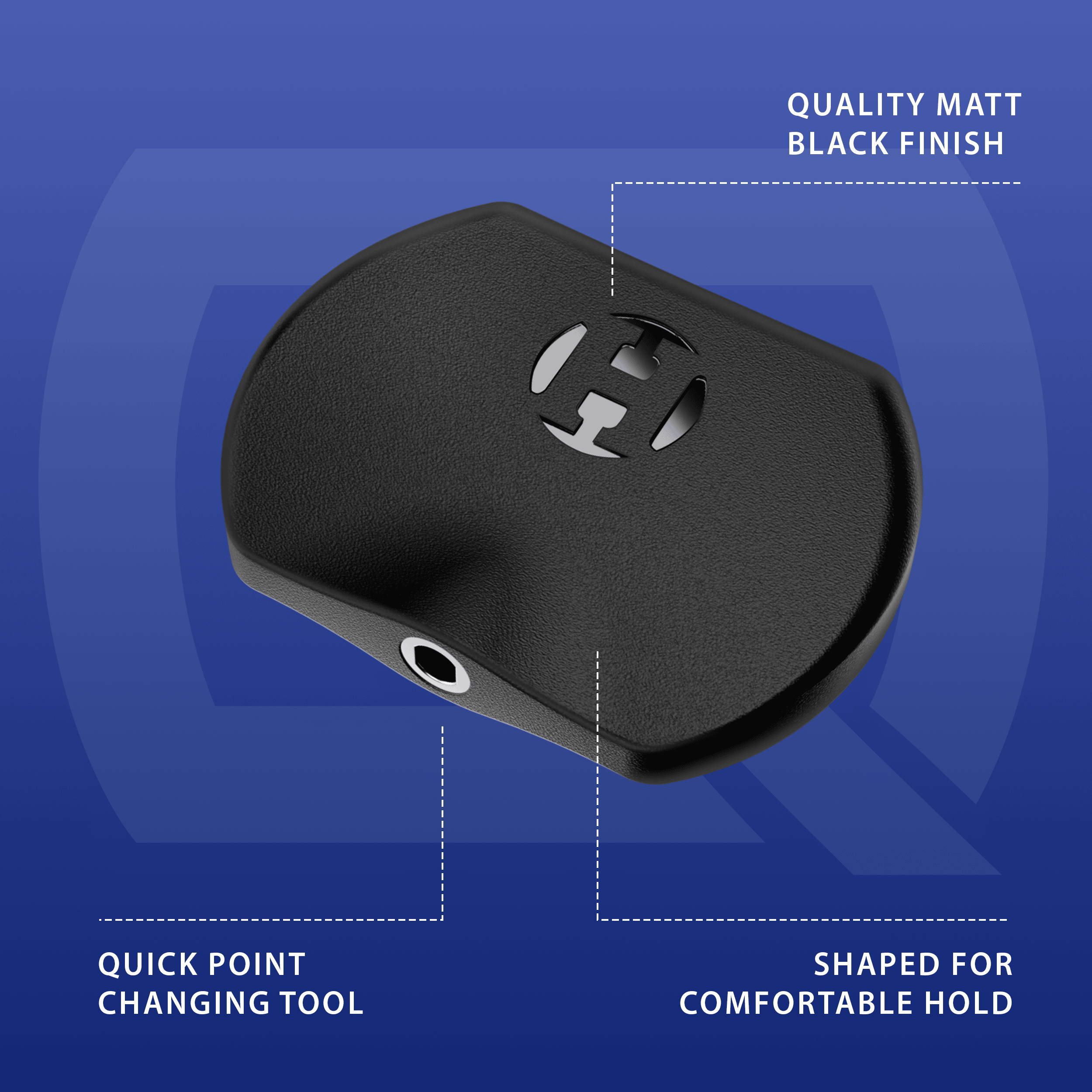 Harrow's Basic Quick Point-gereedschap Das Bild zeigt das Harrows Basic Quick Point Tool. Es handelt sich um ein Werkzeug zum schnellen Wechseln von Dartspitzen.