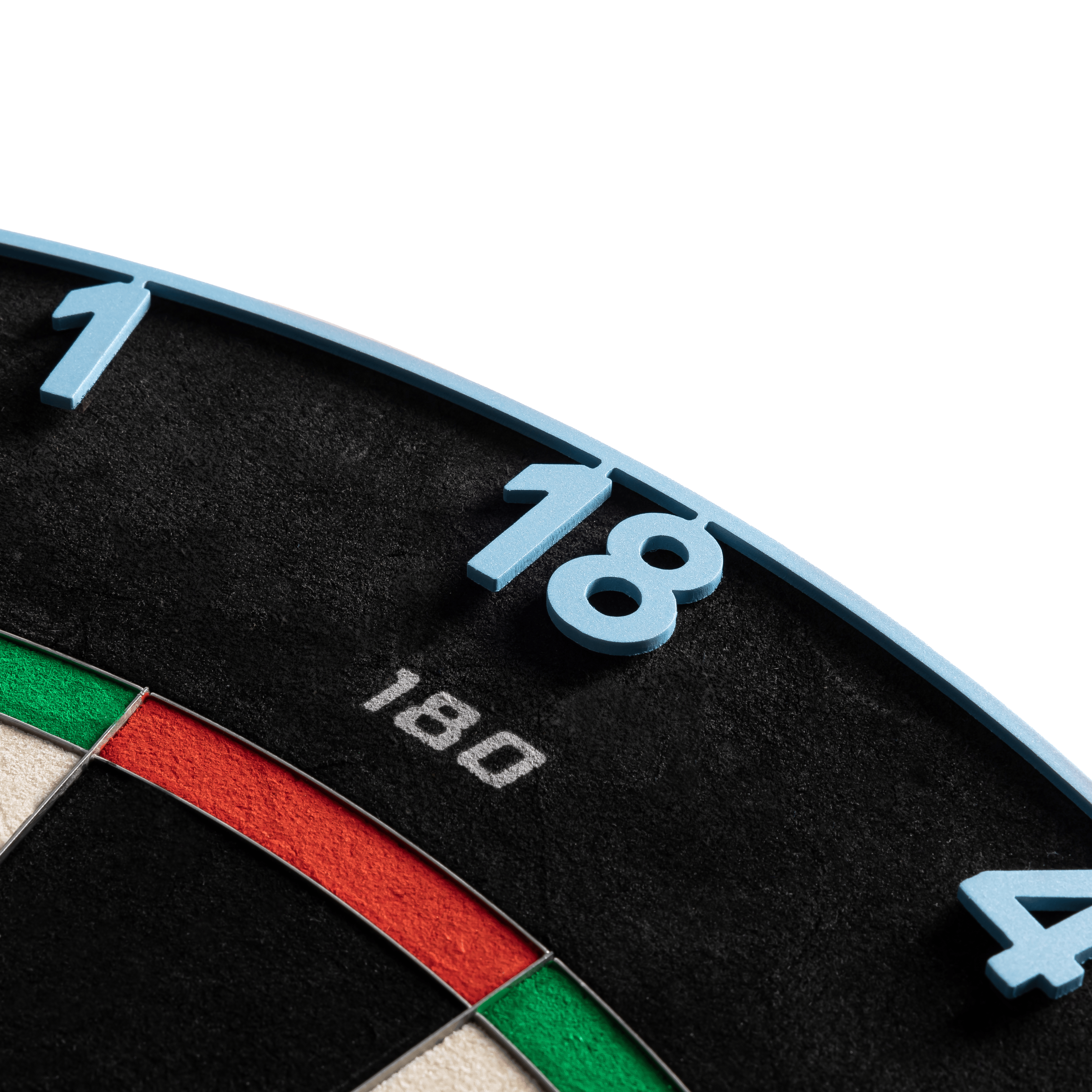 Precise 180 Endorphine Steel Dartbord met genummerde ring - Infinity Blue Zu sehen ist das Precise 180 Endorphine Steeldartboard mit Nummernring in Infinity Blue. Es ist eine hochwertige Dartscheibe für ambitionierte Spieler.