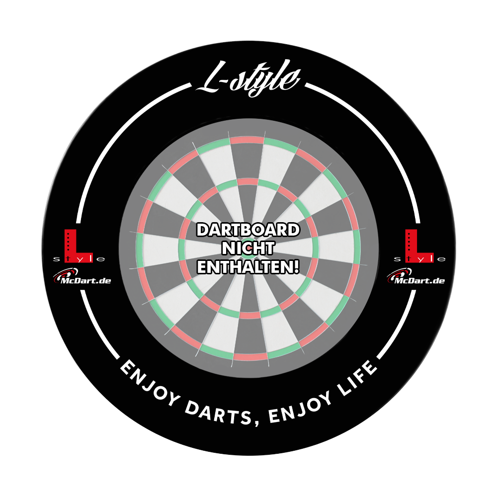 L-Style Dartbord Surround - Zwart