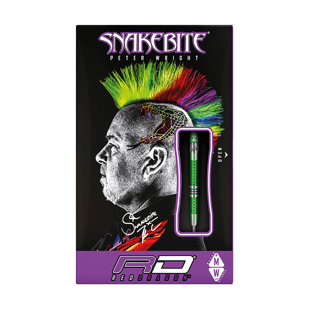 Rode Draak Peter Wright Slangenbeet Mamba 2 Steeldarts