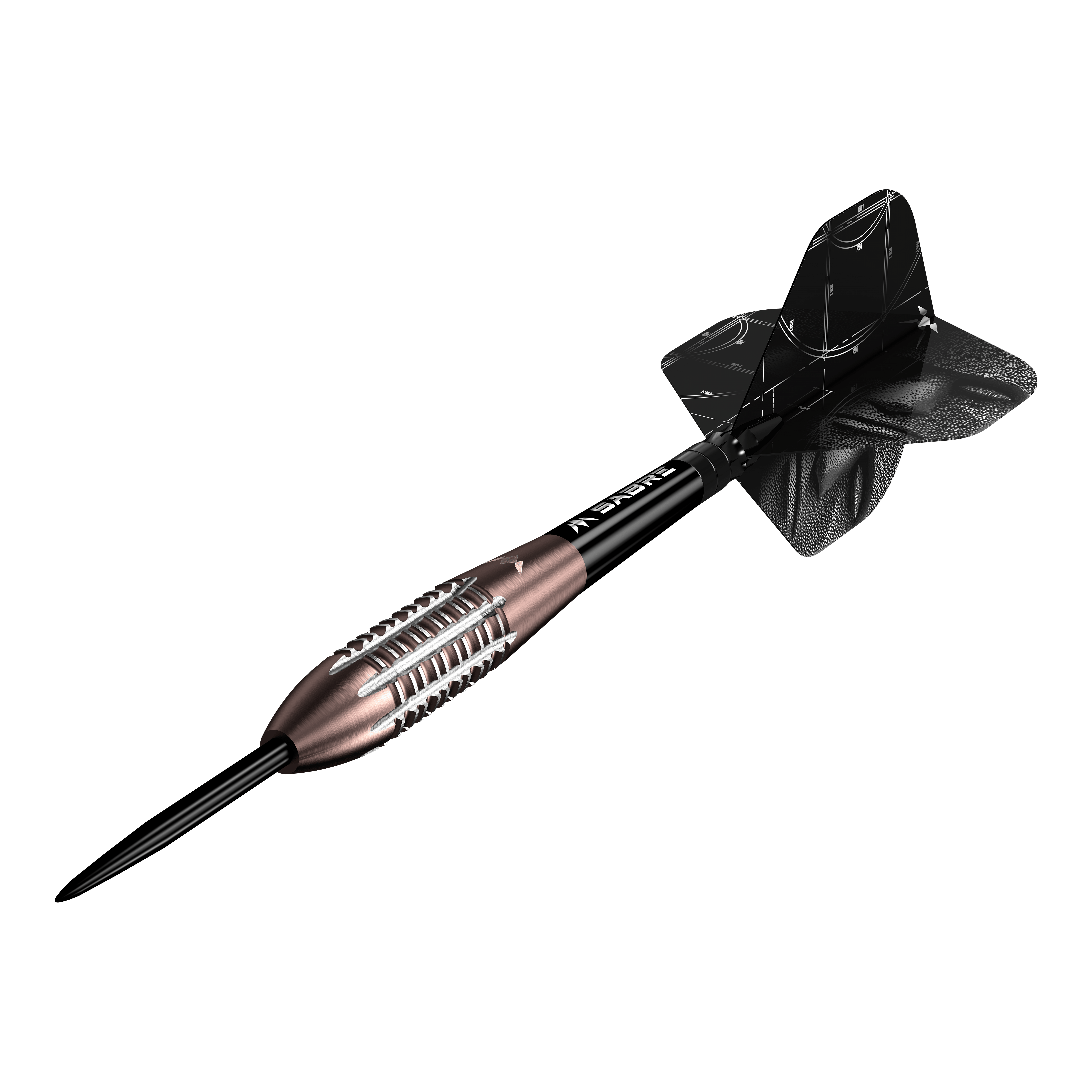 Mission Arkitekt Bronze Silica PVD Steeldarts - 23,5 g Das Foto präsentiert die Mission Arkitekt Bronze Silika PVD Steeldarts, Gewicht 23,5g. Das Produktdesign hebt die bronzefarbene Beschichtung hervor.