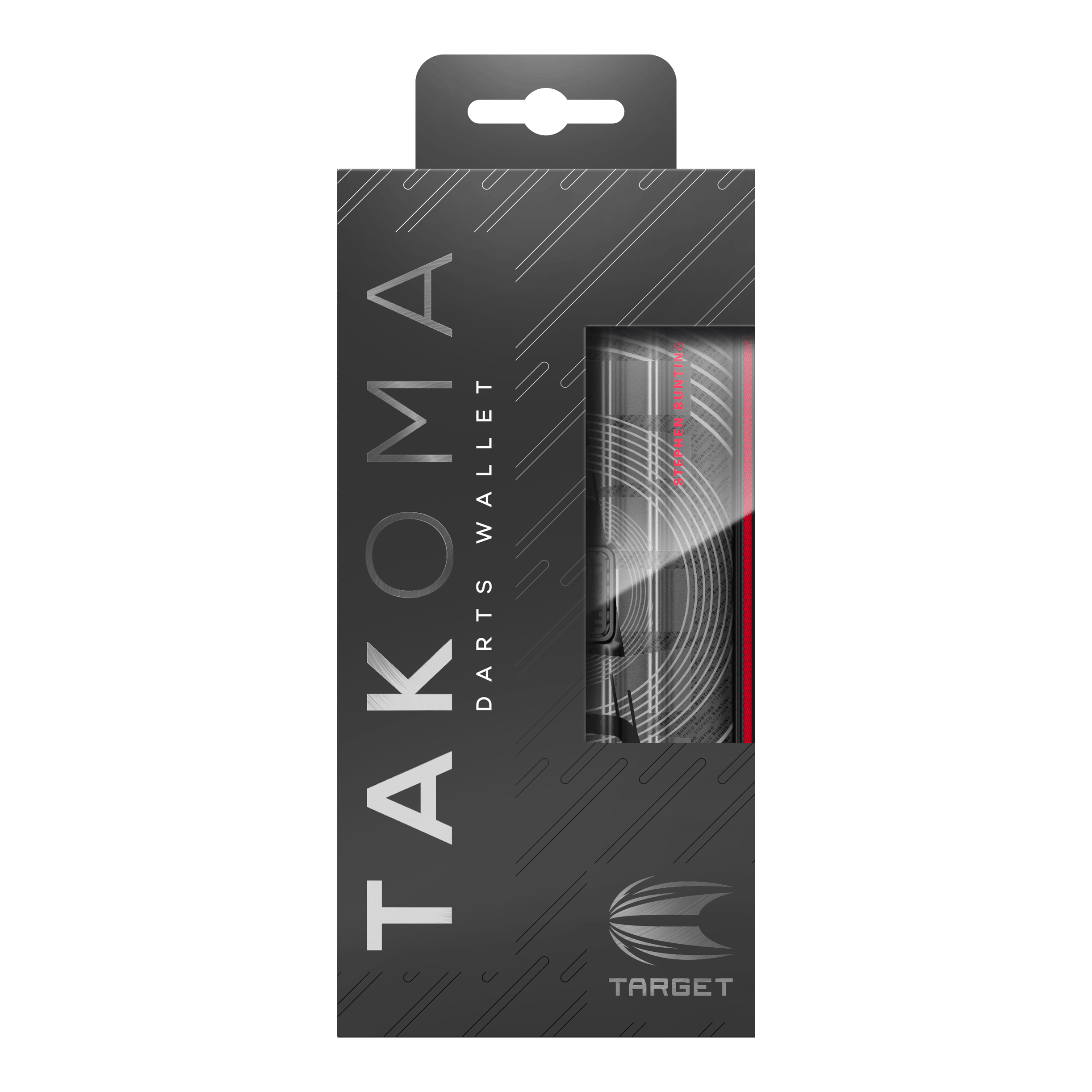 Takoma Ghost Series Stephen Bunting darthoesje Abgebildet ist das Takoma Ghost Series Stephen Bunting Dartcase. Es handelt sich um ein Darts-Etui aus der Ghost Series von Stephen Bunting.