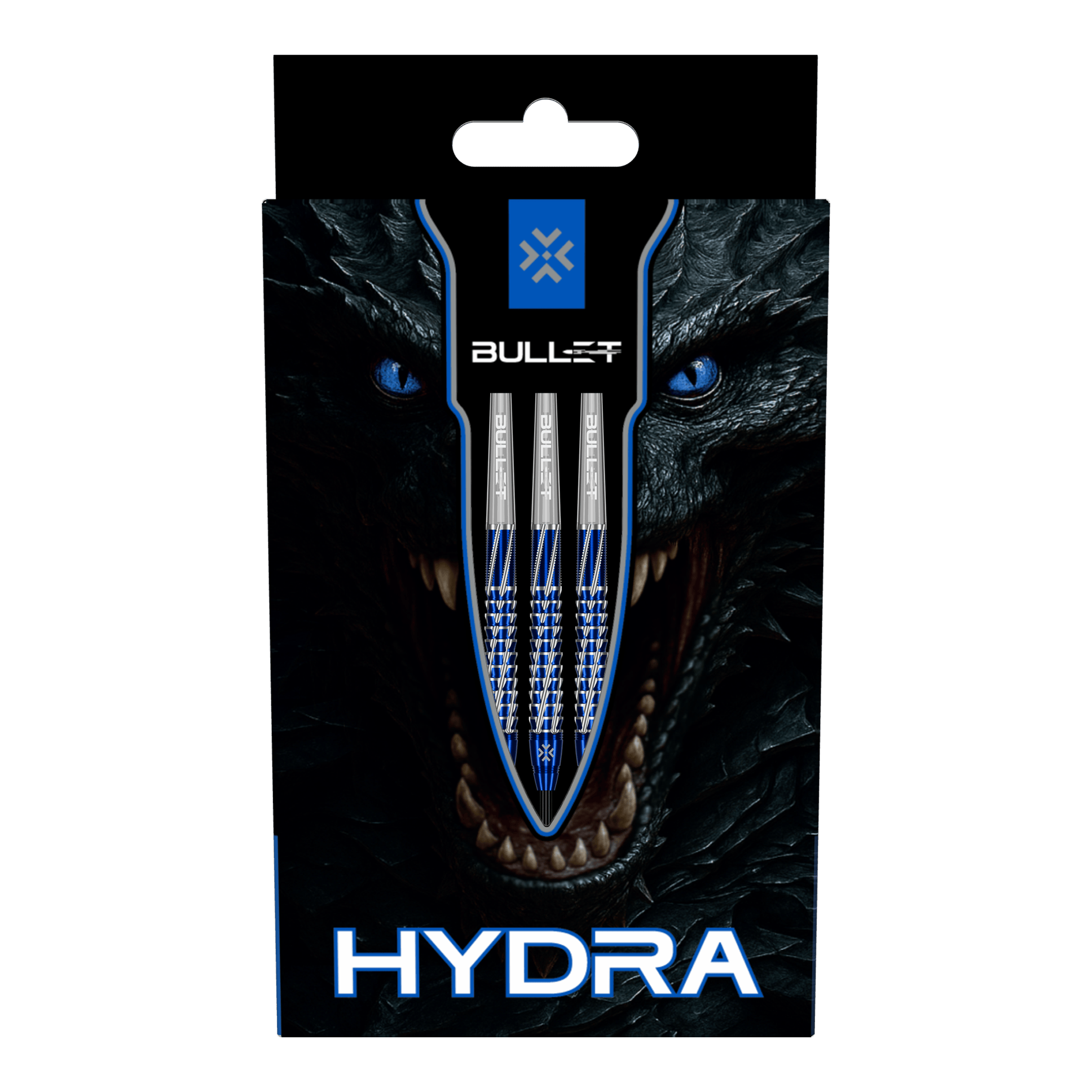 Bullet Hydra stalen darts Das Bild zeigt Bullet Hydra Steeldarts. Diese Steeldarts eignen sich für präzises und professionelles Dartspiel.