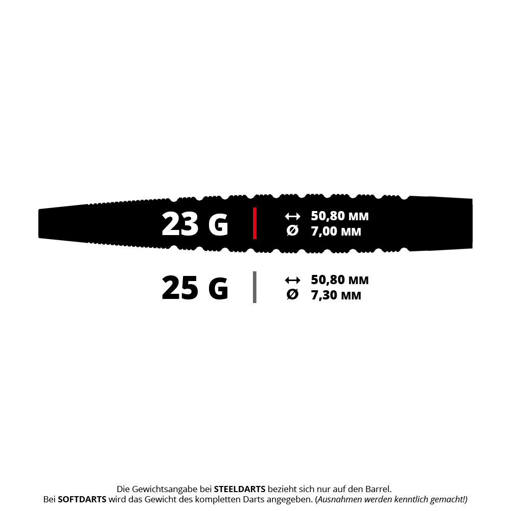 GOAT Quarterback V1 darts van wolfraamstaal