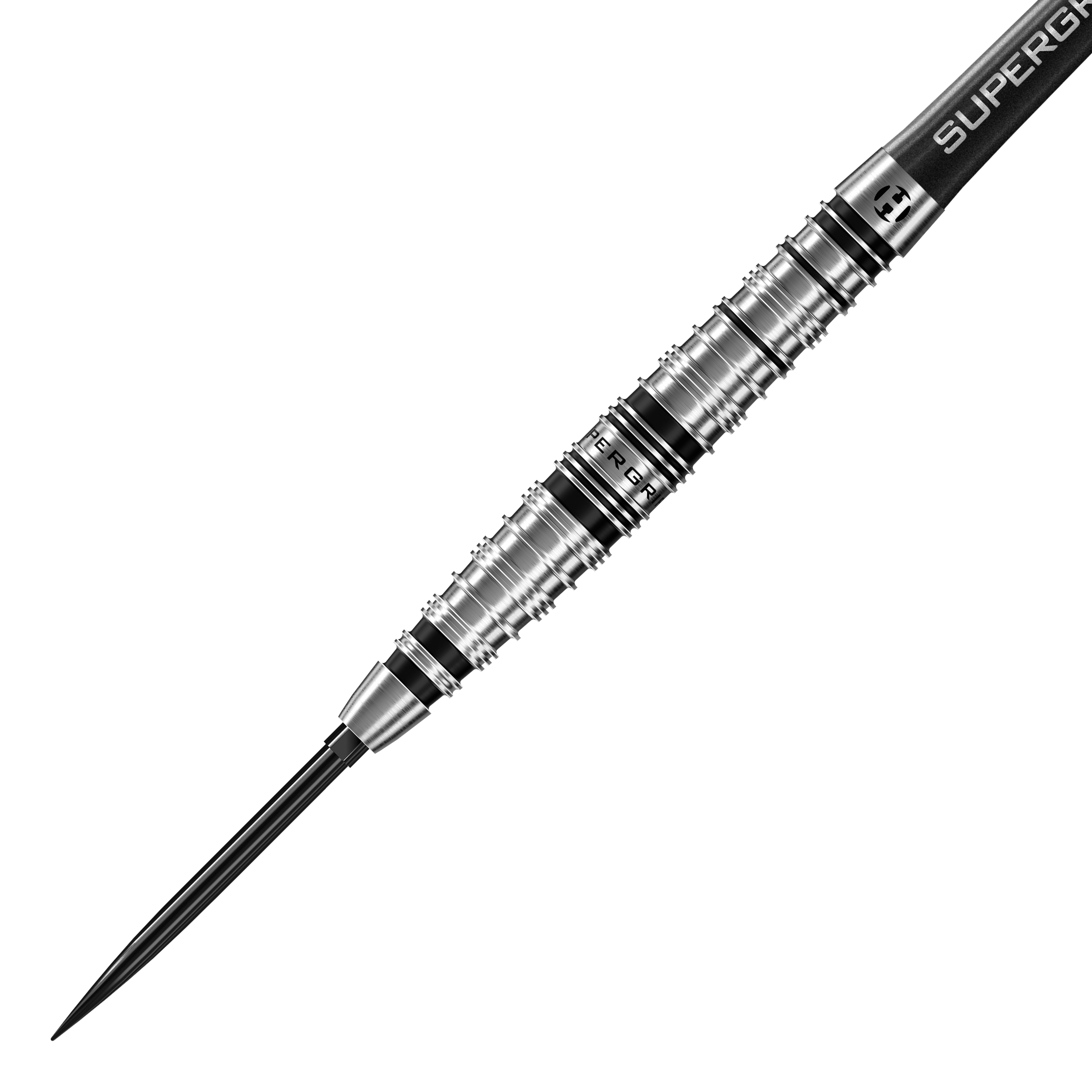 Harrows Supergrip Torpedo Quick Point stalen dartpijlen Zu sehen sind die Harrows Supergrip Torpedo Quick Point Steeldarts. Diese Darts bieten einen guten Griff und sind speziell für Steeldartspiele gefertigt.