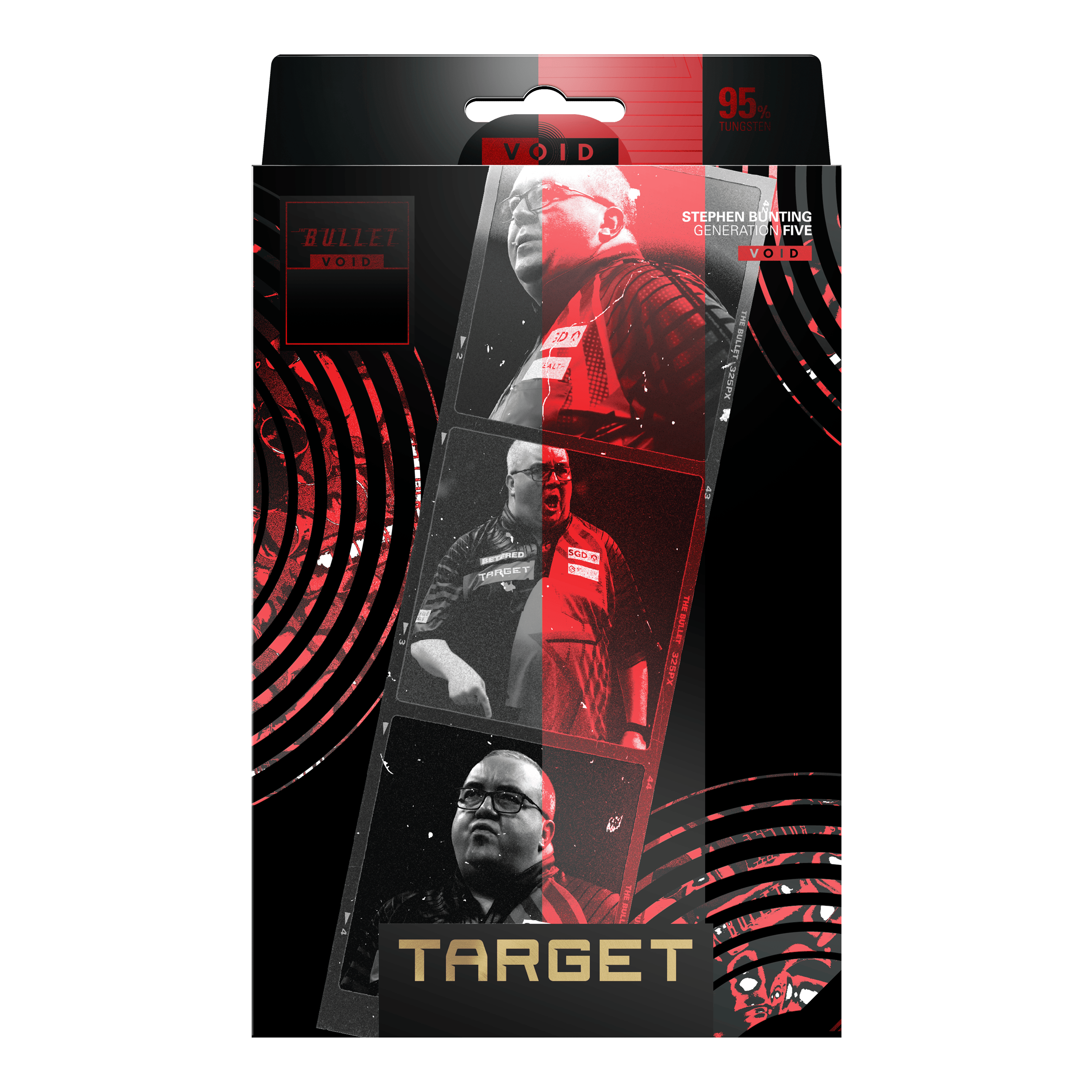 Target Stephen Bunting GEN5 Void Soft Darts - 18g Die Abbildung zeigt die Target Stephen Bunting GEN5 Void Softdarts - 18g. Sie zeichnen sich durch eine hochwertige Verarbeitung und ein modernes Aussehen aus.