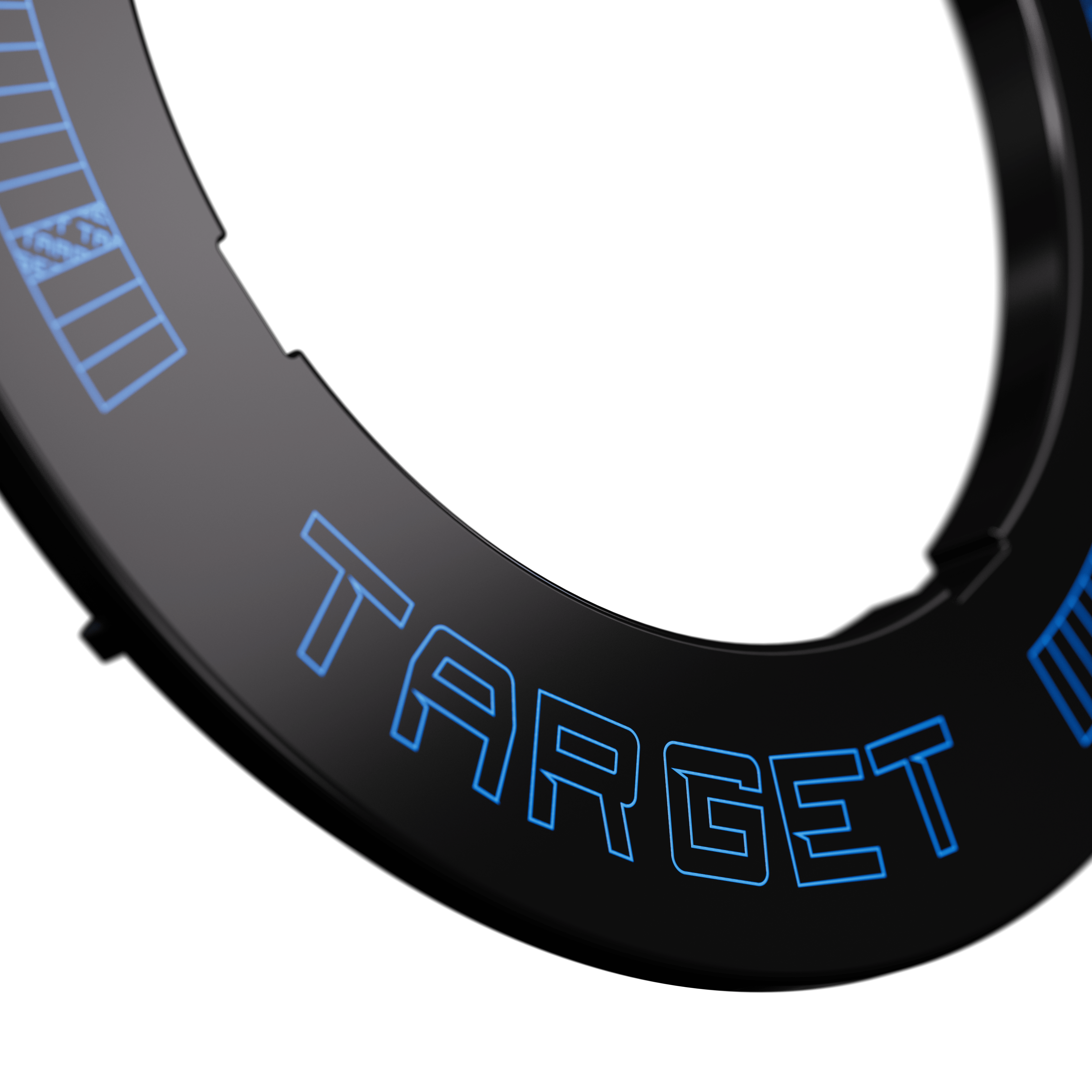 Target Corona Vision Dartboardomlijsting met inkepingen en verlichting