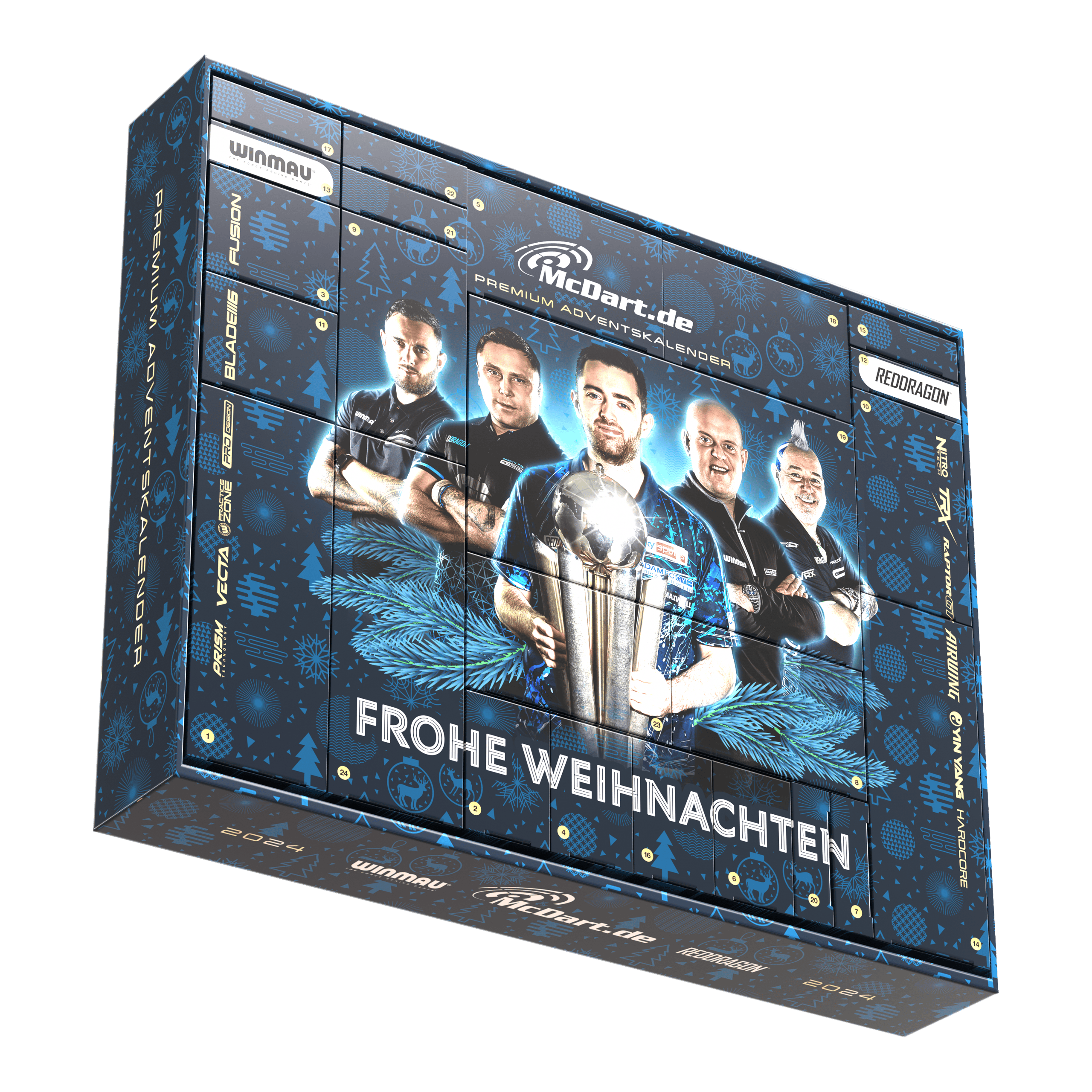 McDart Premium Adventskalender 2024 voor zachte dartspelers