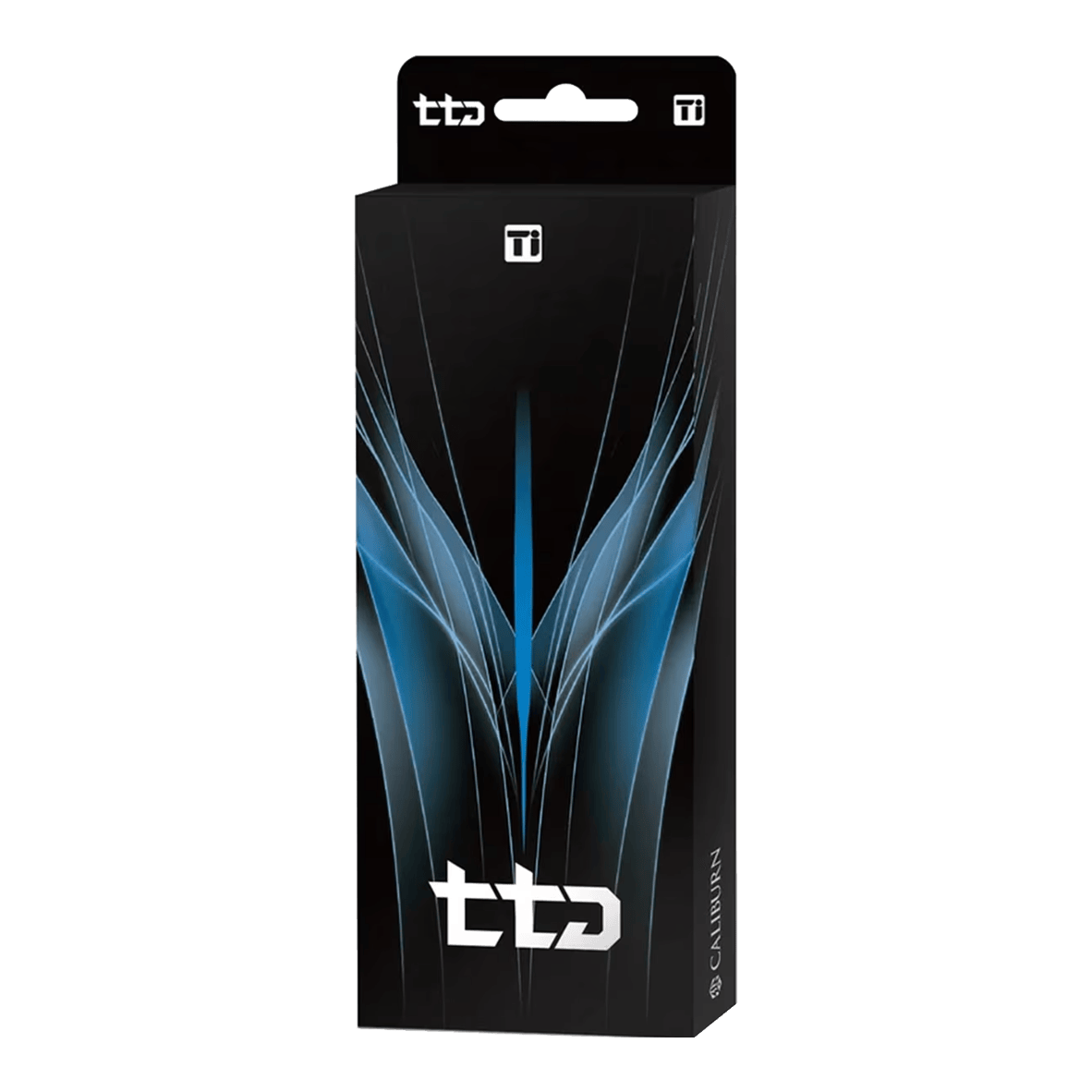 Caliburn TTD Complete Titanium T2 Silver stalen dartpijlen - 6 g Hier sieht man die Caliburn TTD Complete Titanium T2 Silver Steeldarts mit einem Gewicht von 6g. Das Produkt zeichnet sich durch ein silbernes Titan-Design aus.