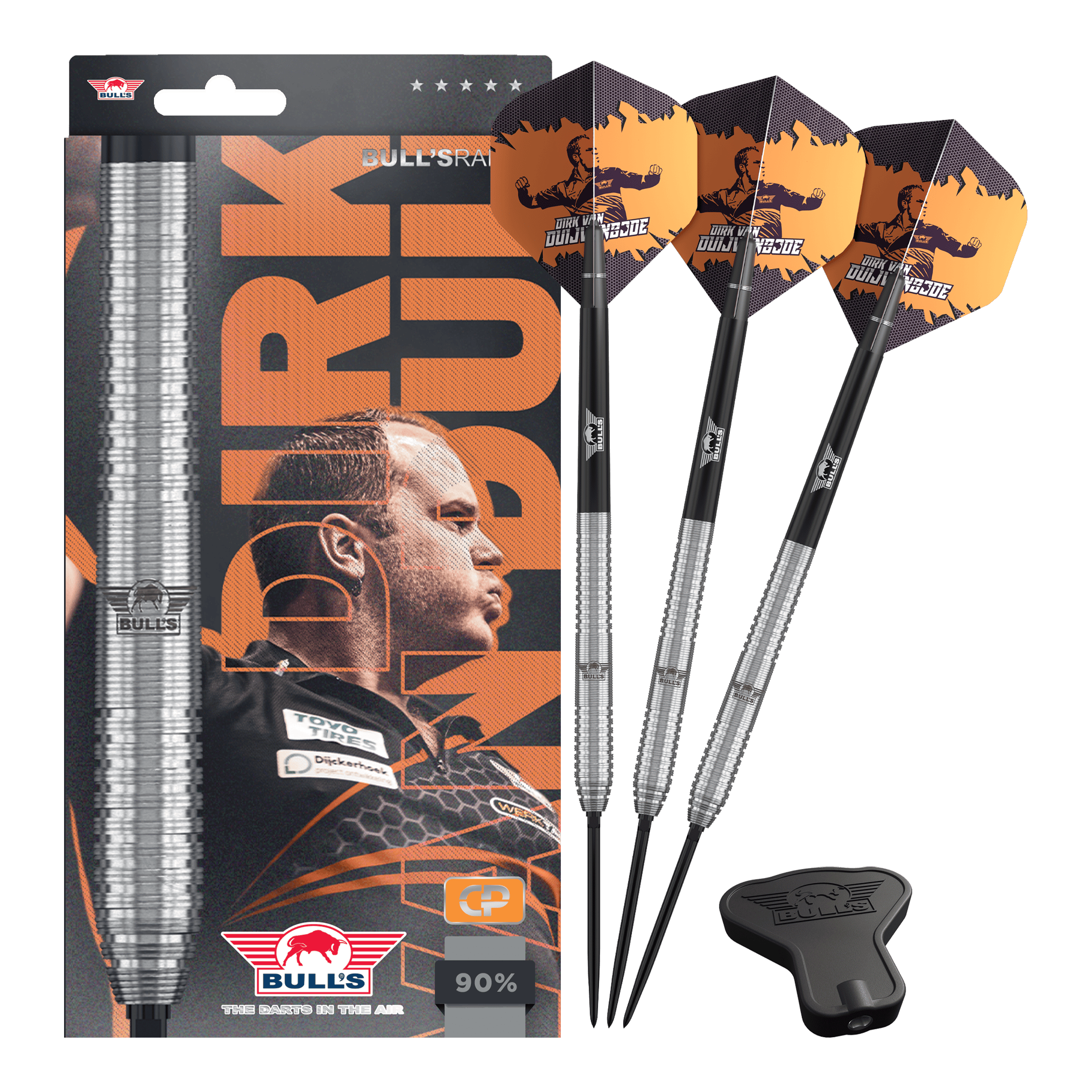 Bulls NL Dirk Van Duijvenbode Originele Convertible Point Steeldarts