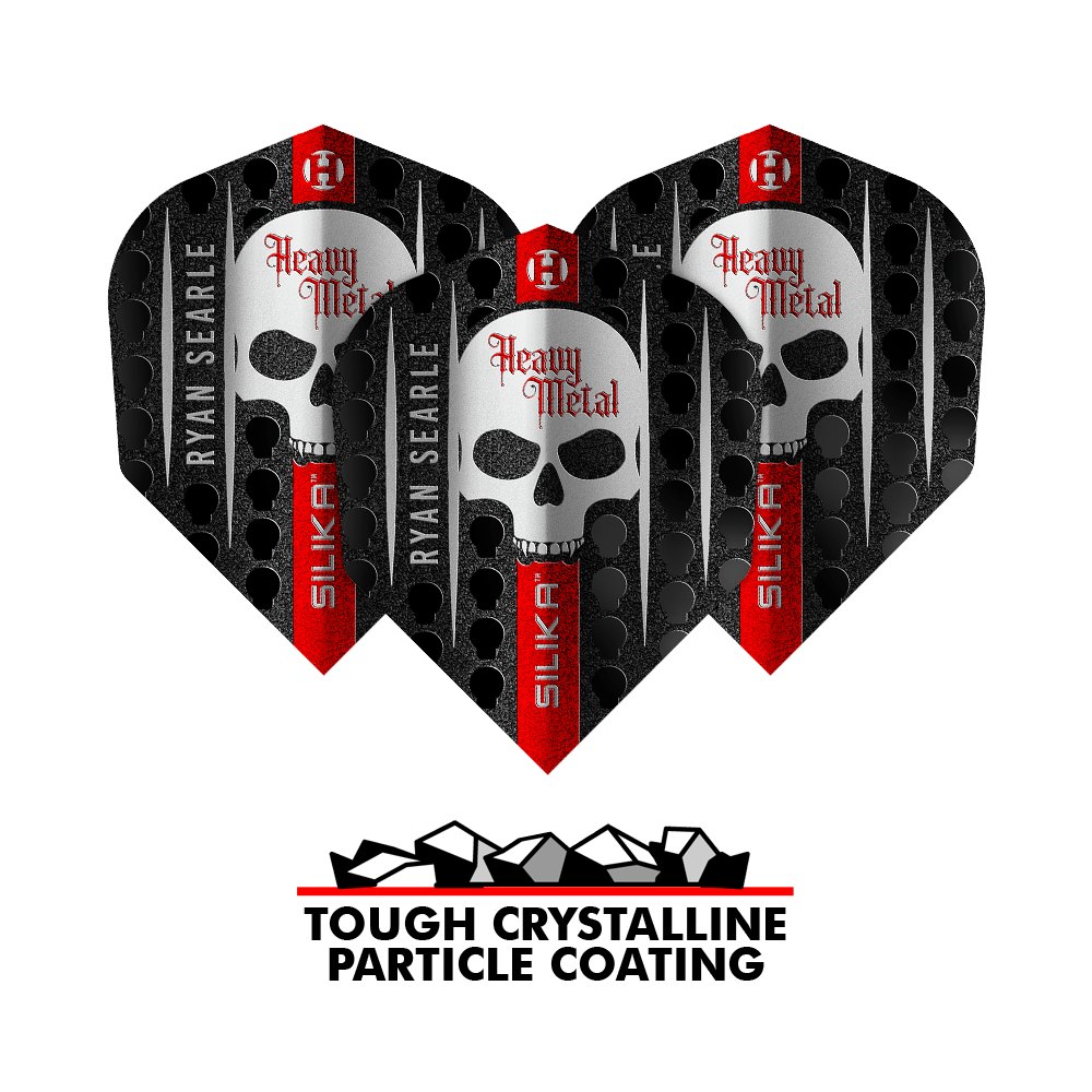 Zu sehen ist Harrows Silika Ryan Searle Series 3 No6 Flights. Der Flight eignet sich für Dartpfeile.