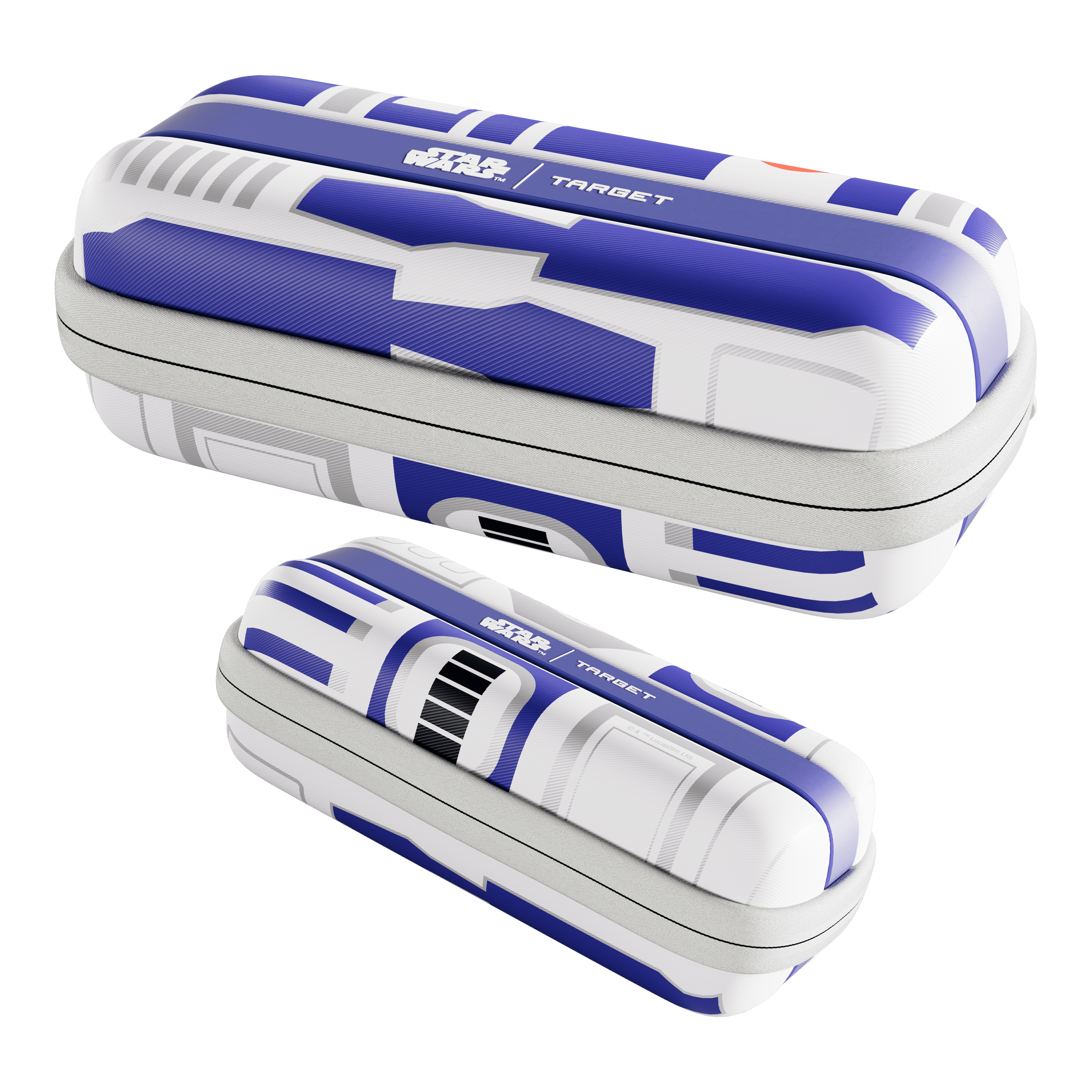 Dieses Bild präsentiert das Target Star Wars Boa Dartcase mit R2D2-Motiv. Das Dartcase schützt die Darts und ist ein Hingucker für Star Wars-Liebhaber.