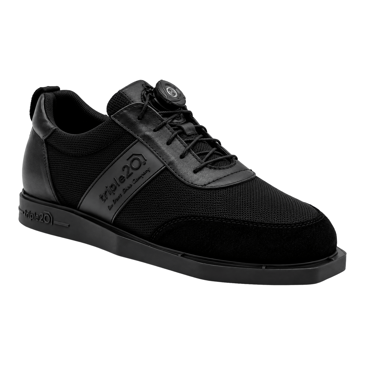 Triple20 Dart schoenen van textiel met draaisluiting - zwart