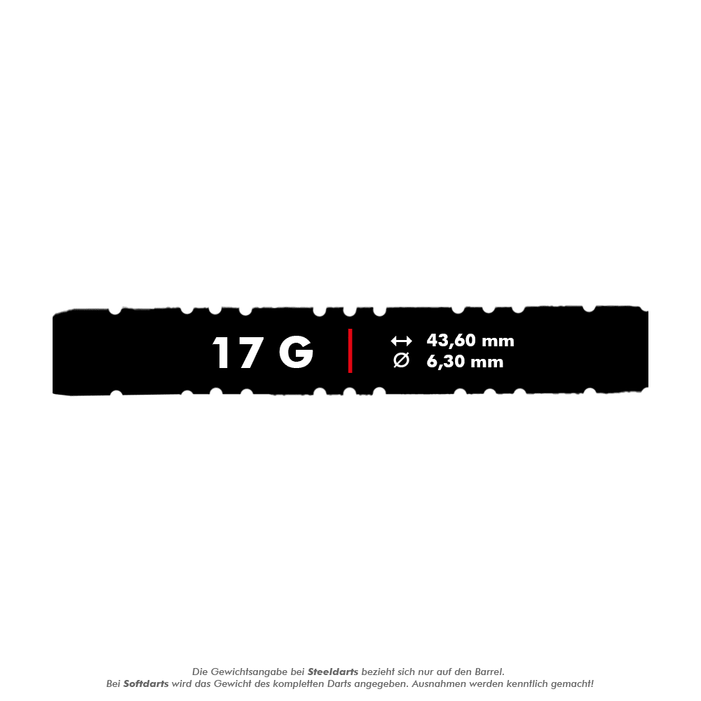 McDart 85 Tungsten V2 zachte dartpijlen - 17 g