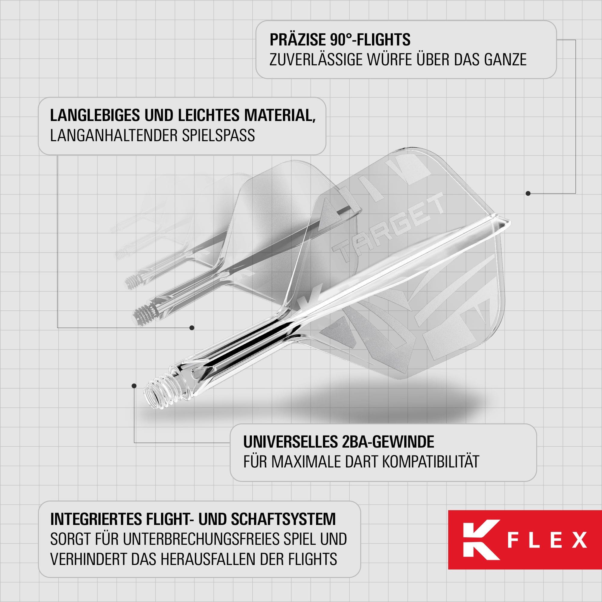 Target K-Flex Clear No6 Flights Target K-Flex Clear No6 Flights