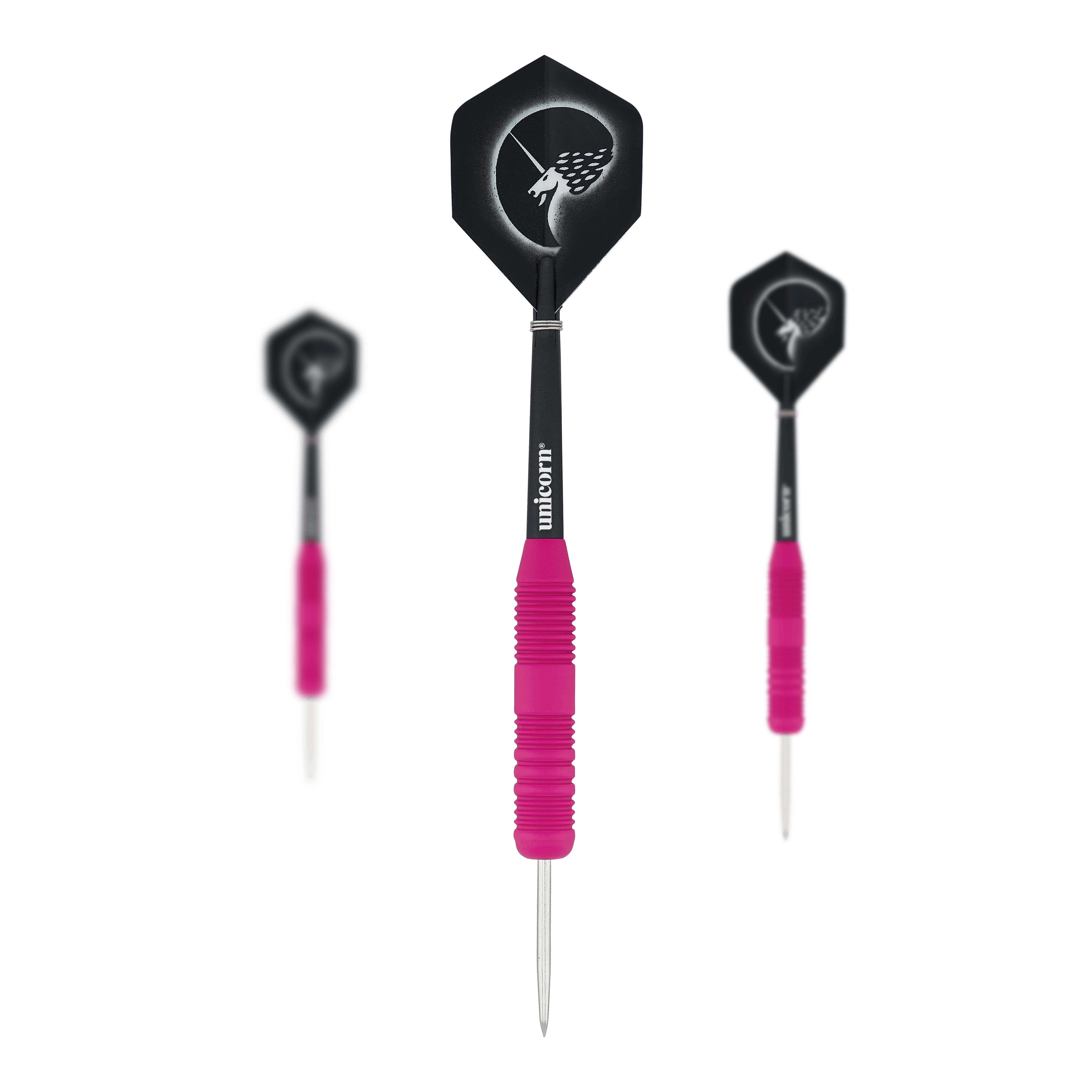 Unicorn Core Plus rubberen roze stalen darts