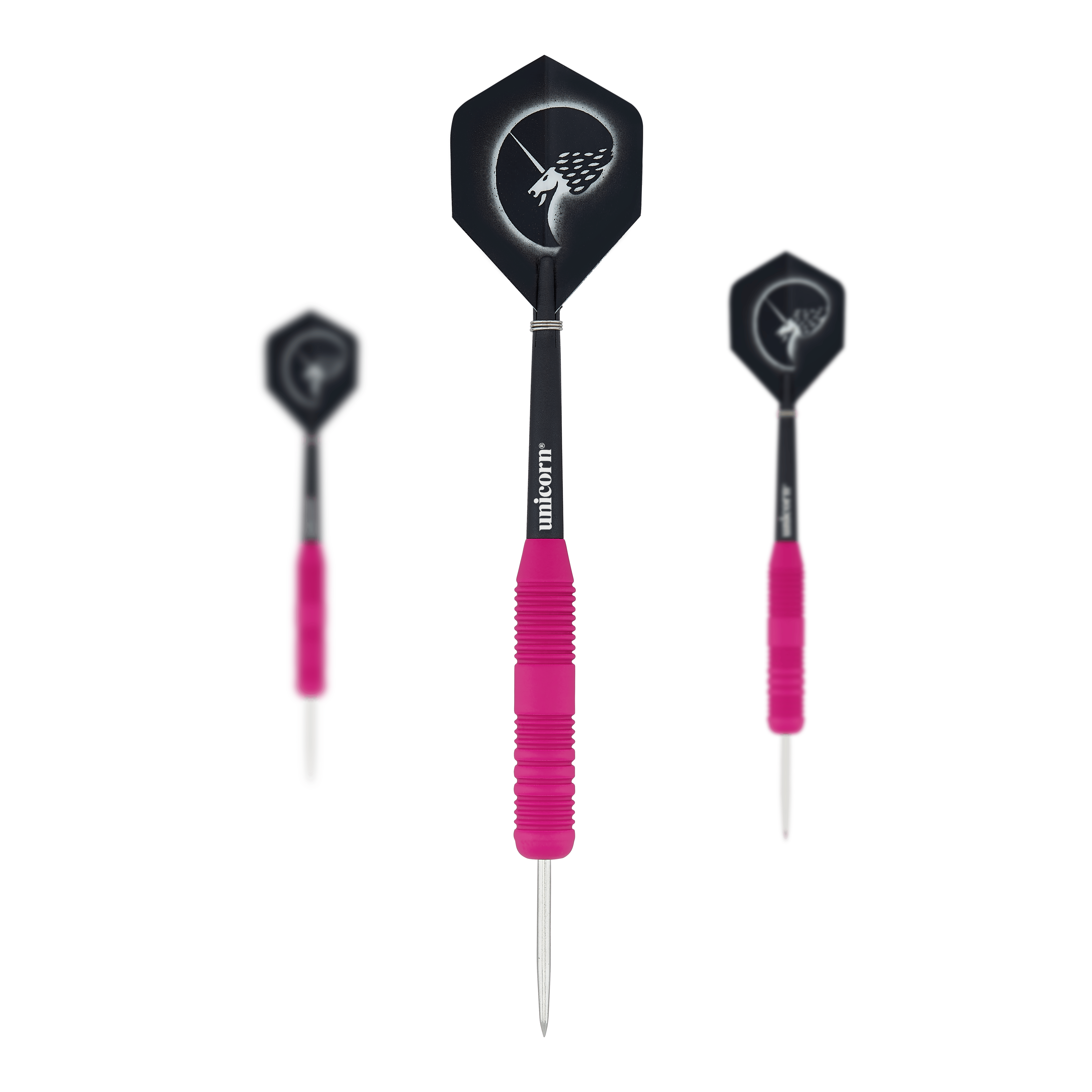 Unicorn Core Plus rubberen roze stalen darts