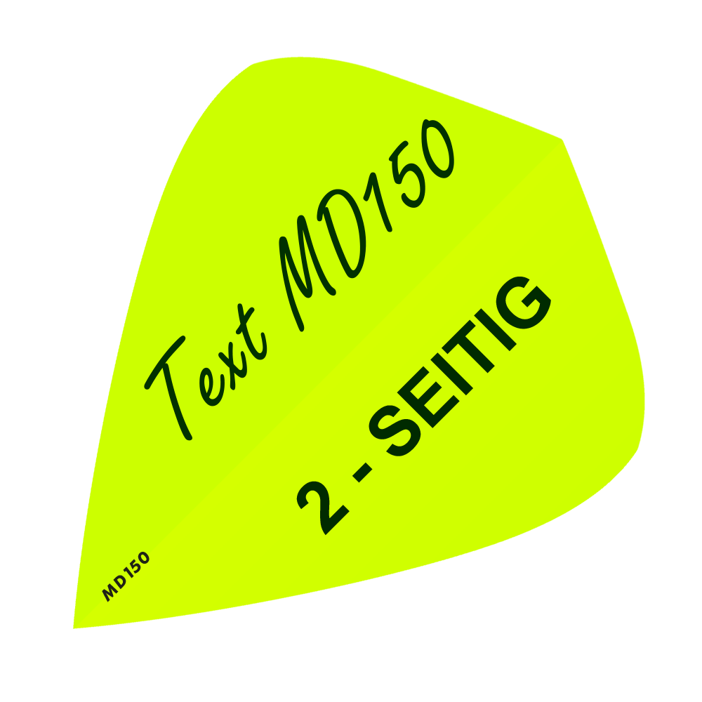 10 set bedrukte vluchten op 2 zijden - gewenste tekst - MD150 kite