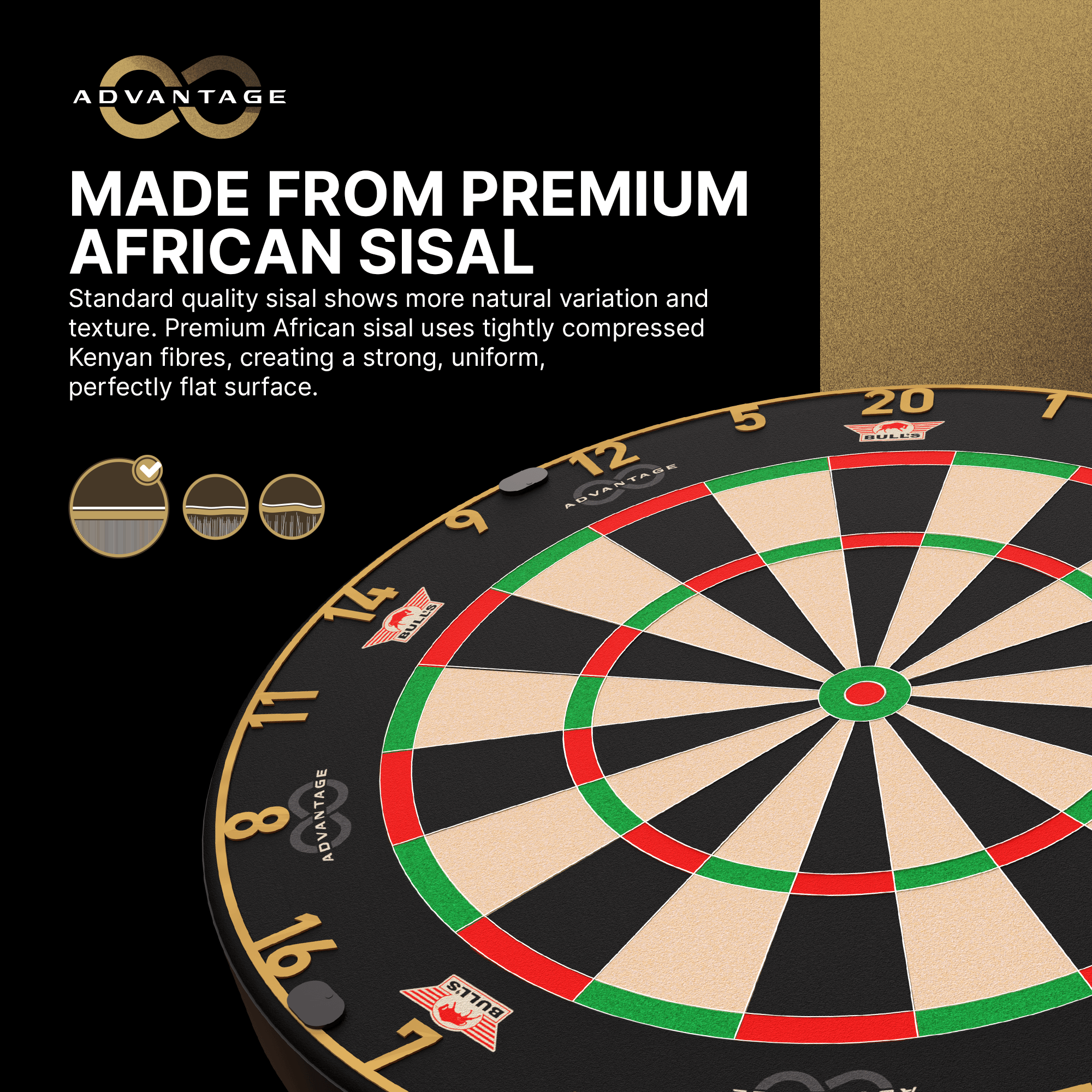 Bulls NL Advantage 8 stalen dartbord Abgebildet ist das Bulls NL Advantage 8 Steeldartboard. Es ist für das Dartspielen mit Stahlspitzen entwickelt.