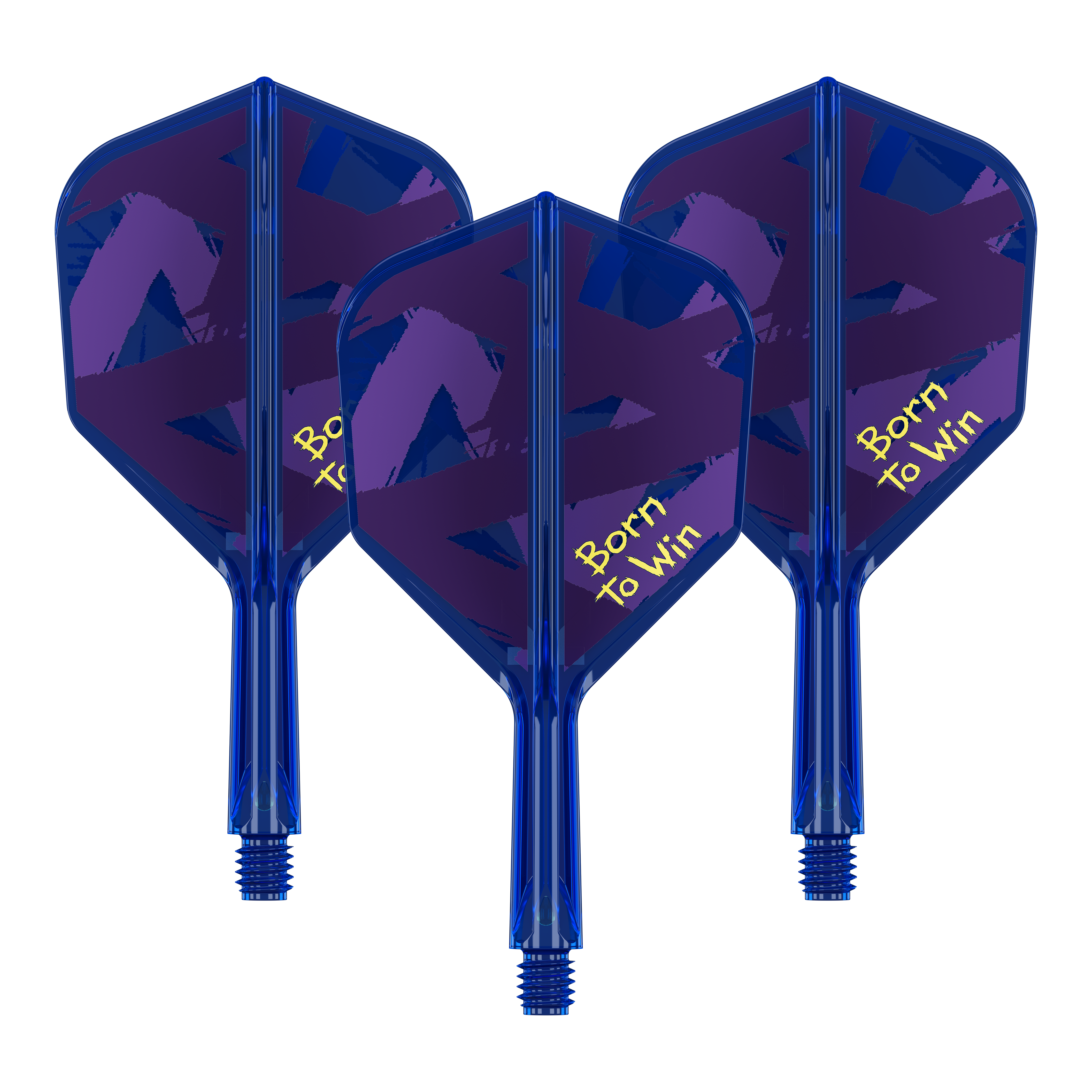 Target K-Flex Luke Littler Born To Win Wereldkampioen No6 Flights Das Bild zeigt ein Set von Dartflights mit modernen Mustern. Das Set besitzt eine hochwertige Verarbeitung.