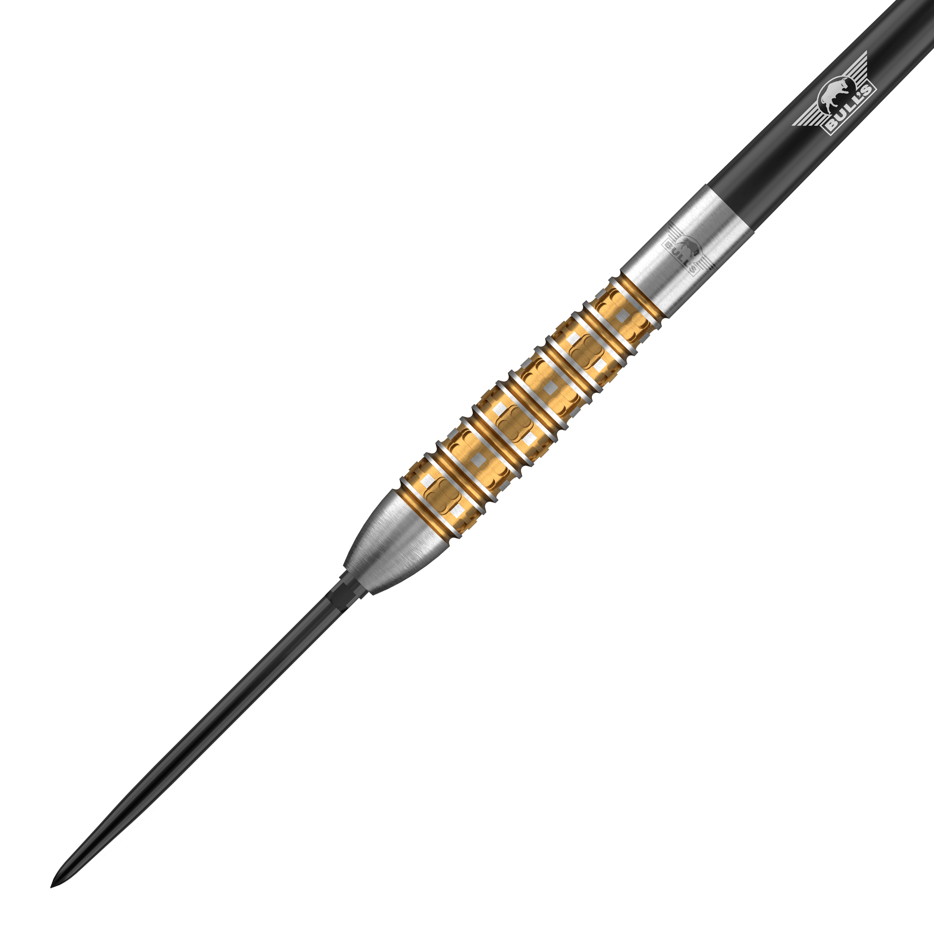 Bulls NL Vintage Bomb Convertible Points Stalen Darts Das Bild zeigt die Bulls NL Vintago Bomb Convertible Point Steeldarts. Die Steeldarts sind für Dartspieler geeignet.