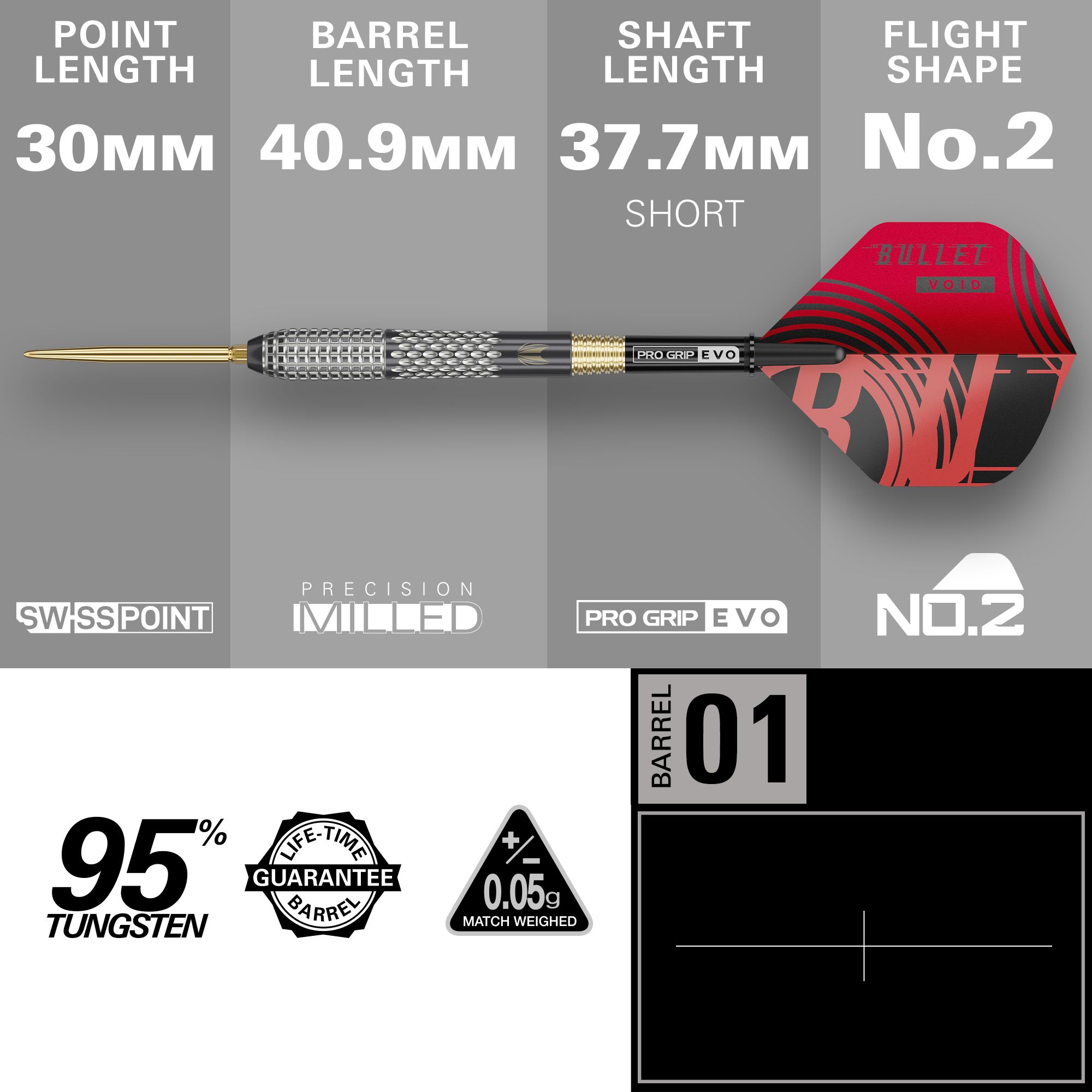 Target Stephen Bunting GEN5 Void Swiss Point stalen dartpijlen Hier sind die Target Stephen Bunting GEN5 Void Swiss Point Steeldarts dargestellt. Es handelt sich um hochwertige Steeldarts für den professionellen Gebrauch.